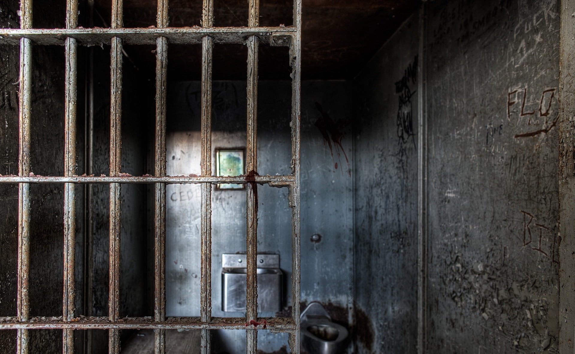 deterioration, architecture, metal, security, rusty, no people, weathered, closed, building, day, 1080P, wood - material, interior, outdoors, abandoned, HD Wallpaper