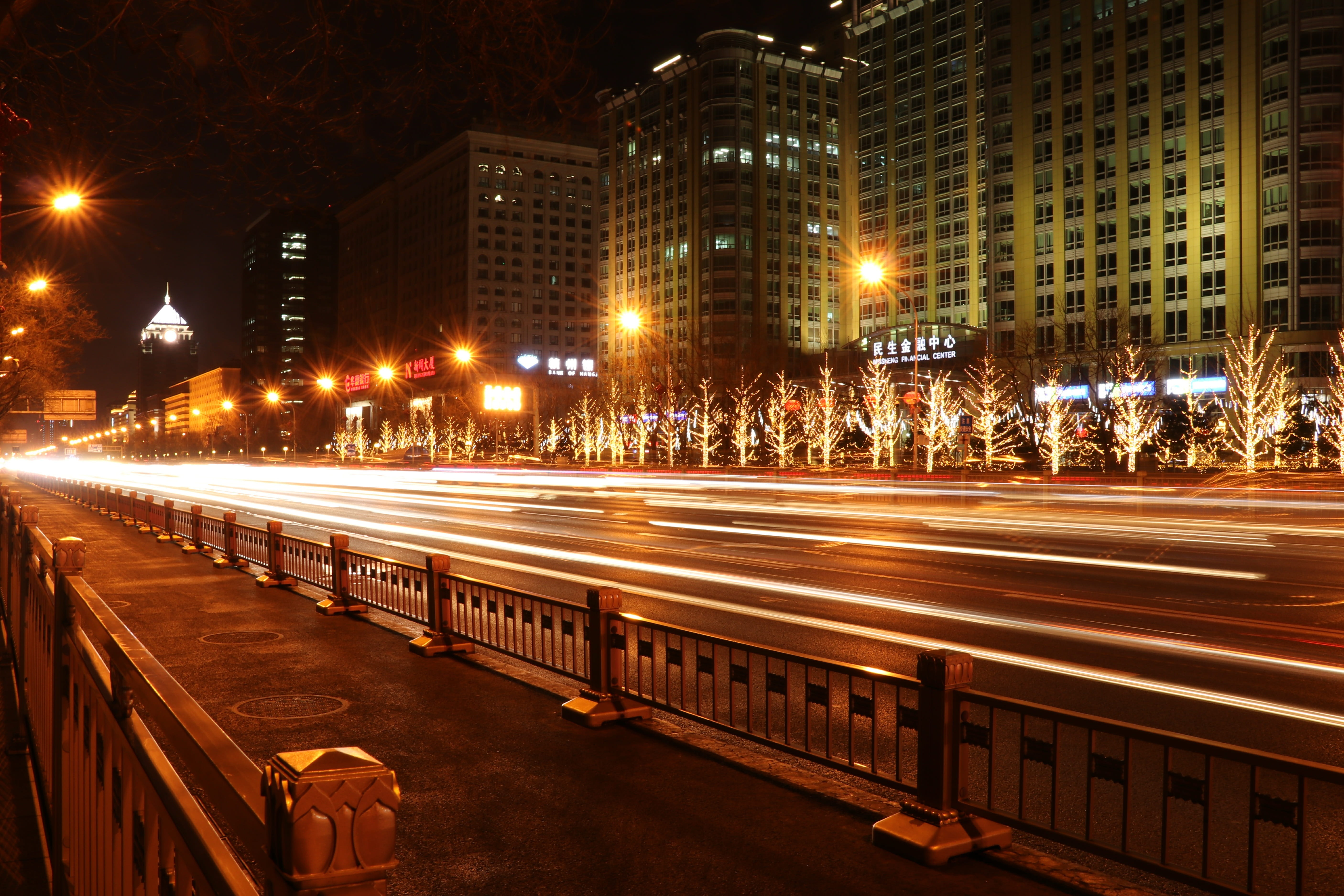 built structure, illuminated, speed, road, building exterior, transportation, transport system, traffic, light, mode of transportation, long exposure, cityscape, HD Wallpaper