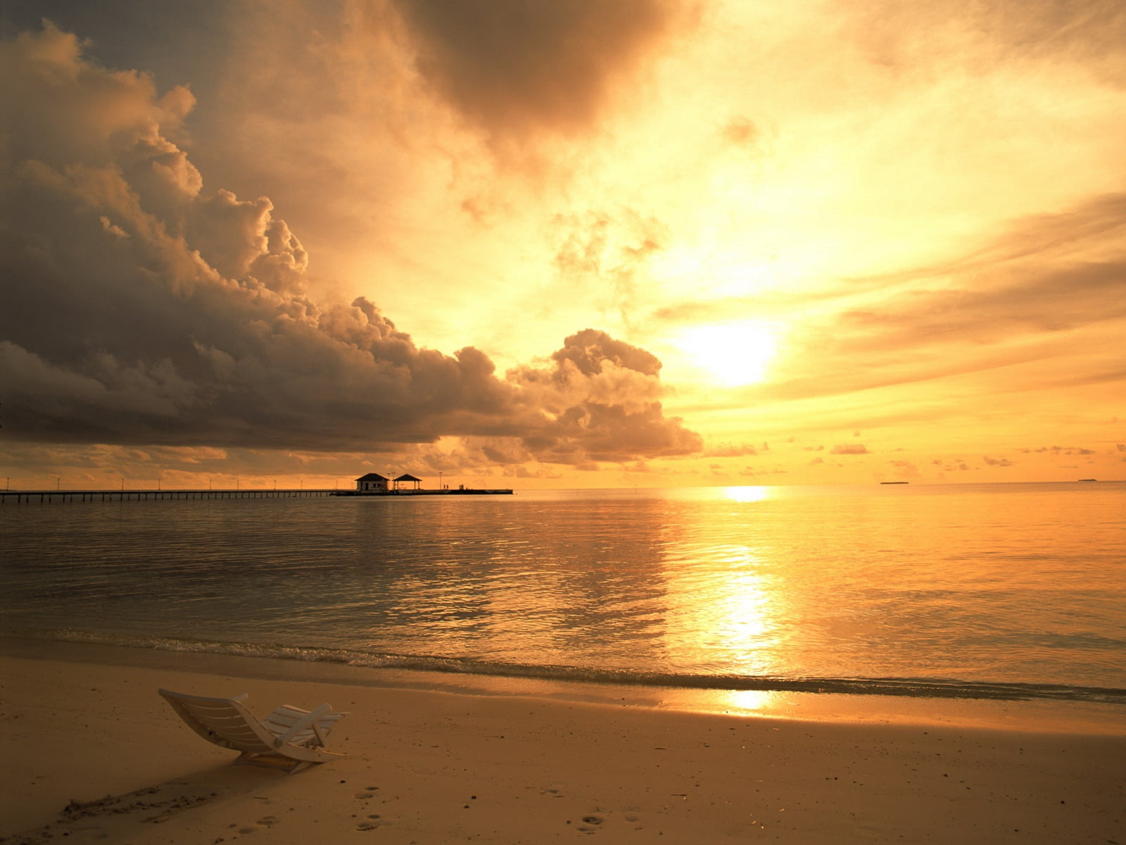 tranquility, beach, landscape, land, orange Color, thailand, idyllic, blue, decline, no People, cloud - Sky, morning, white, sea, dawn, nautical Vessel, HD Wallpaper