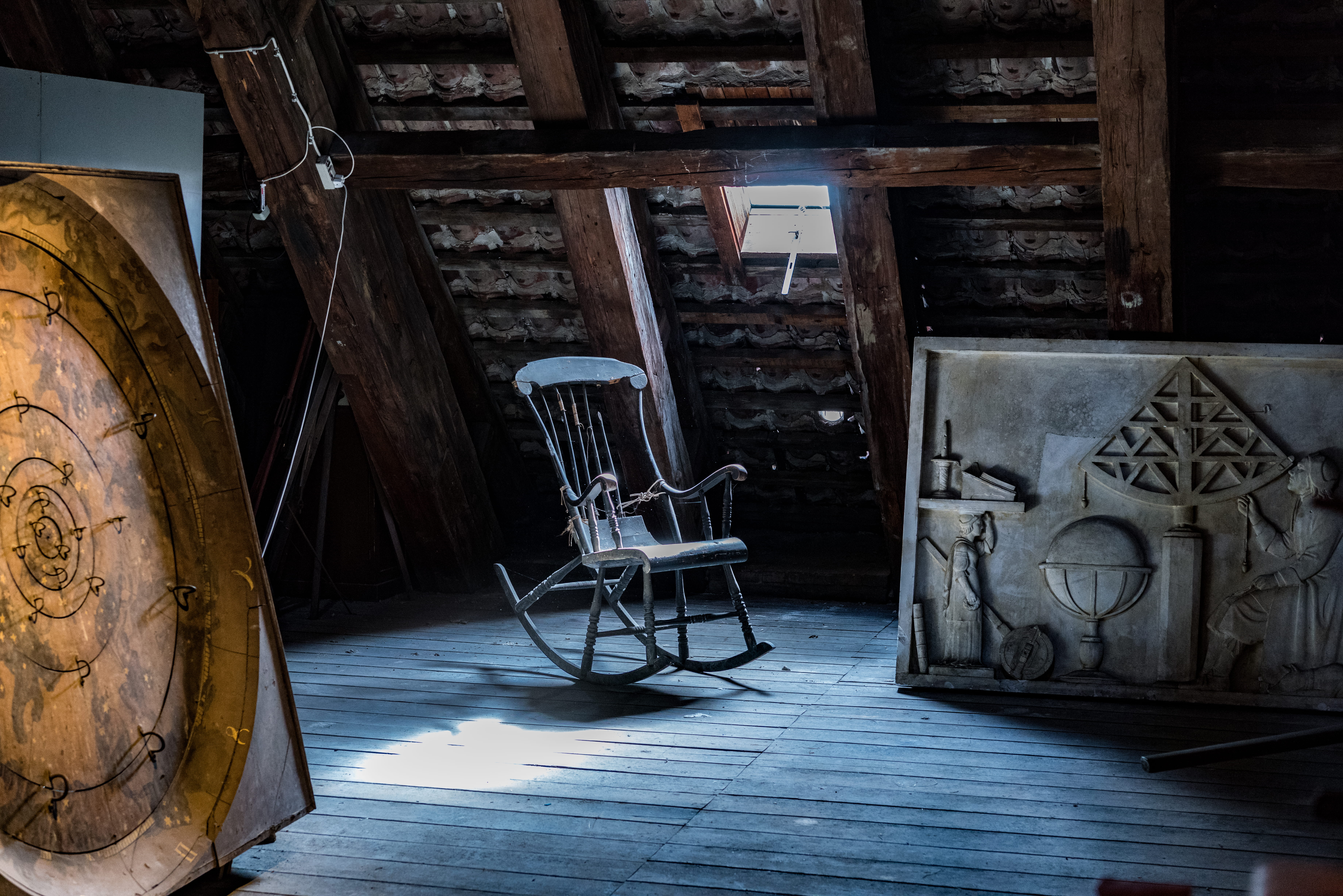 planks, gray, no people, empty, rocking, wood - material, art and craft, history, wooden, seat, old, window, chair, building, table, obsolete, indoors, HD Wallpaper