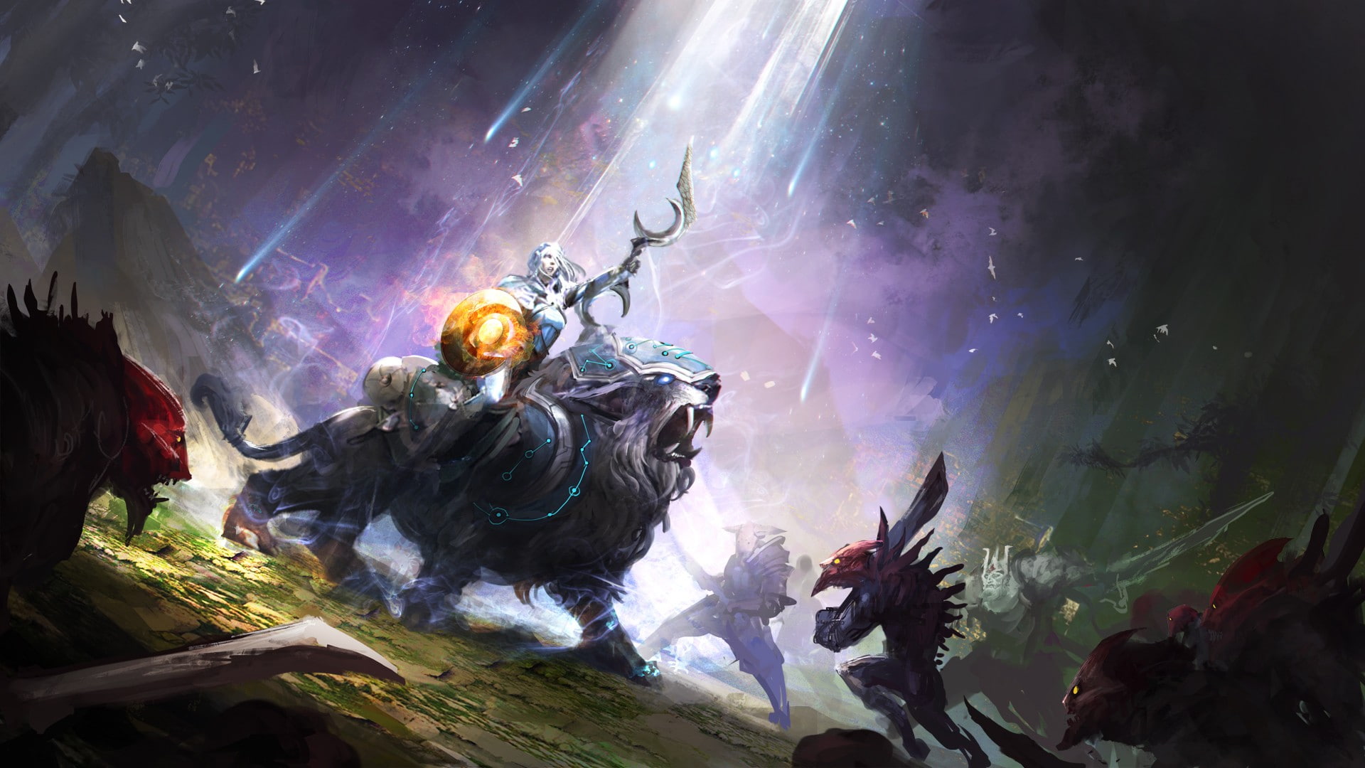 Luna, Dota 2, 1080P, HD Wallpaper