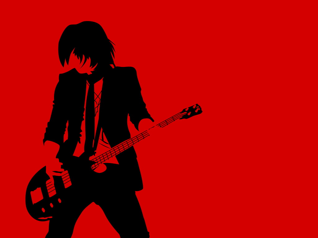 performance, electric guitar, music, artist, one person, standing, studio shot, 480P, red, rock music, musical equipment, stage, three quarter length, HD Wallpaper