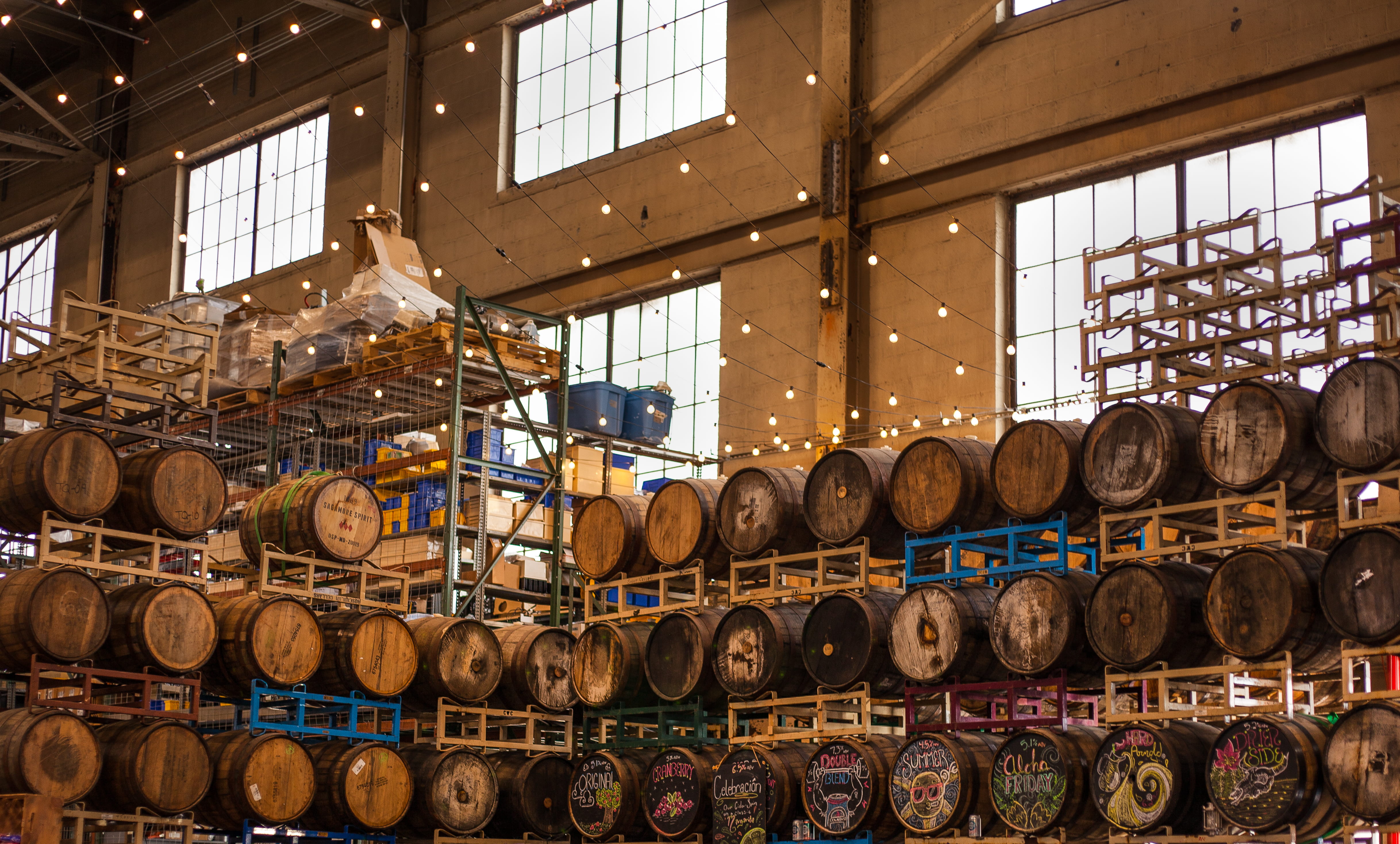 no people, domestic room, winemaking, downeast cider house, cider, apples, food and drink, brewery, stack, cylinder, ciderhouse, downeast cider, architecture, HD Wallpaper