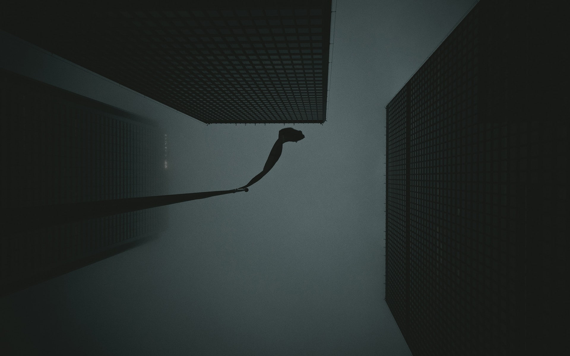 skyscraper, flag, 1080P, mist, architecture, gloomy, dark, photography, building, Toronto, urban, HD Wallpaper