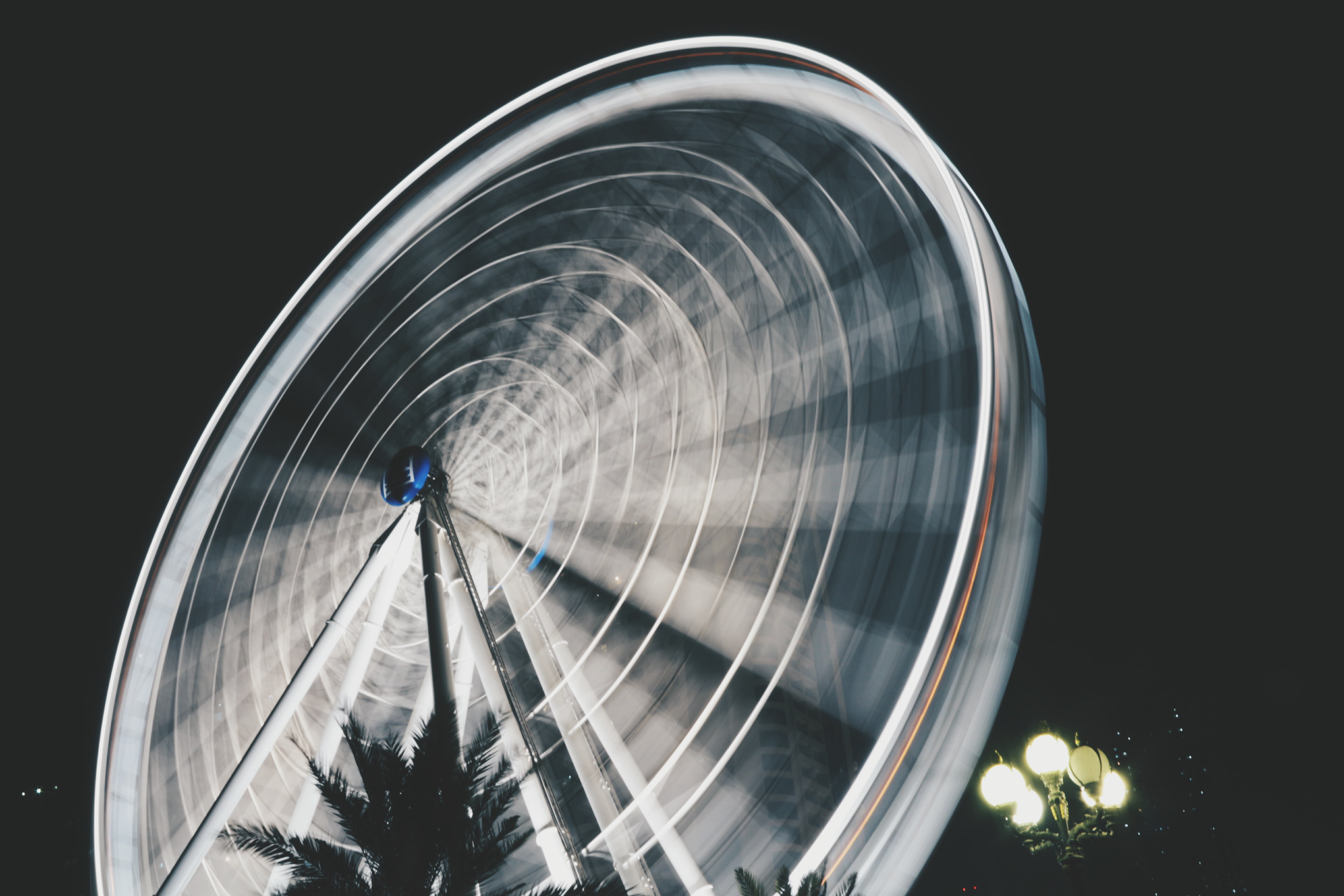 arts culture and entertainment, amusement, illuminated, amusement park ride, ferris, built structure, infrastructure, lights, geometric shape, structure, HD Wallpaper
