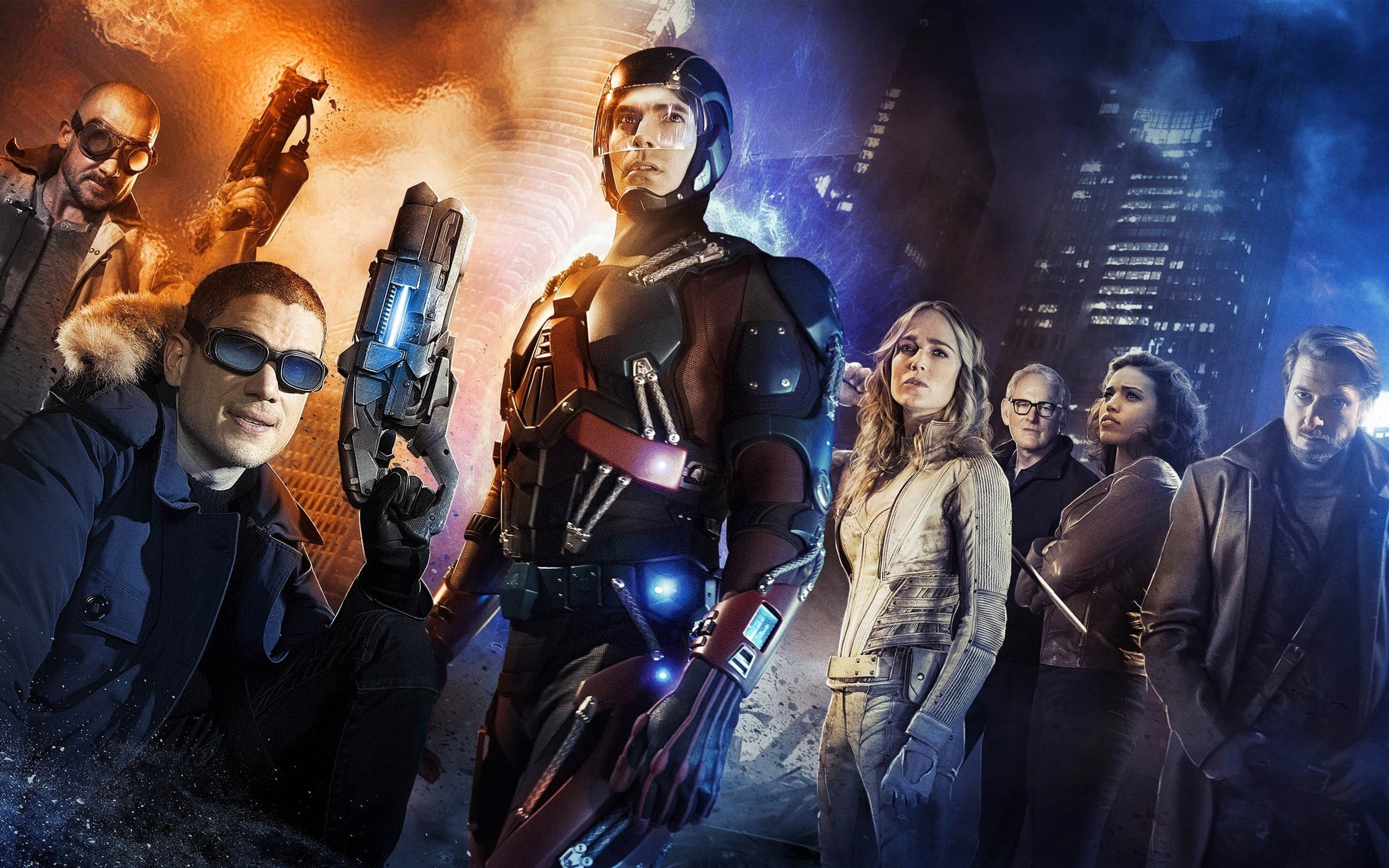 young women, fun, super heroes, adult, enjoyment, event, happiness, young adult, nightlife, women, young men, smiling, nightclub, legends of tomorrow, tv shows, HD Wallpaper