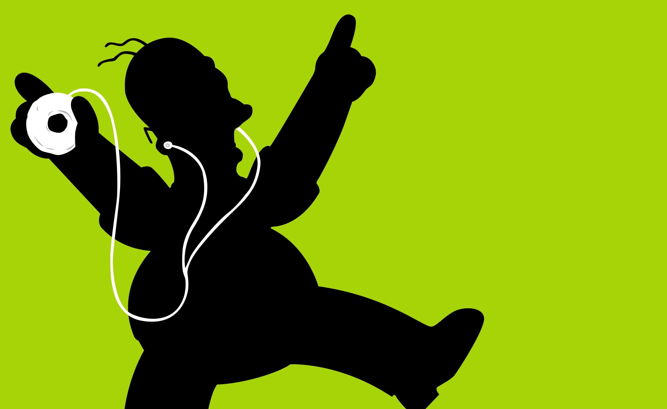 silhouette, one person, side view, green color, dancing, arts culture and entertainment, cut out, indoors, music, headphones, lifestyles, studio shot, young adult, HD Wallpaper