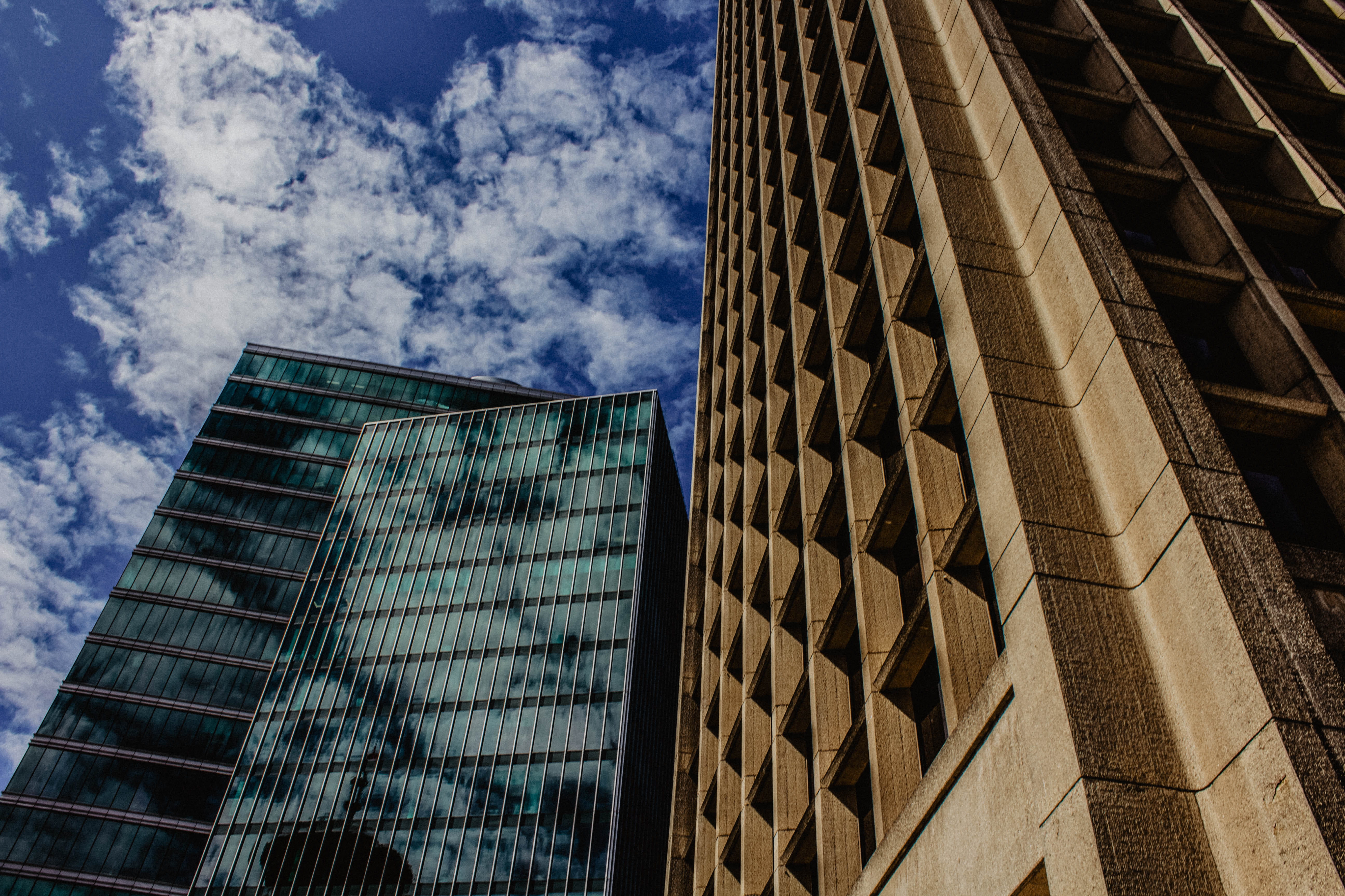 brendonttv, urban photography, office building exterior, blue sky, cloud - sky, built structure, british columbia, landscape, lighting, day, beautiful british columbia, HD Wallpaper