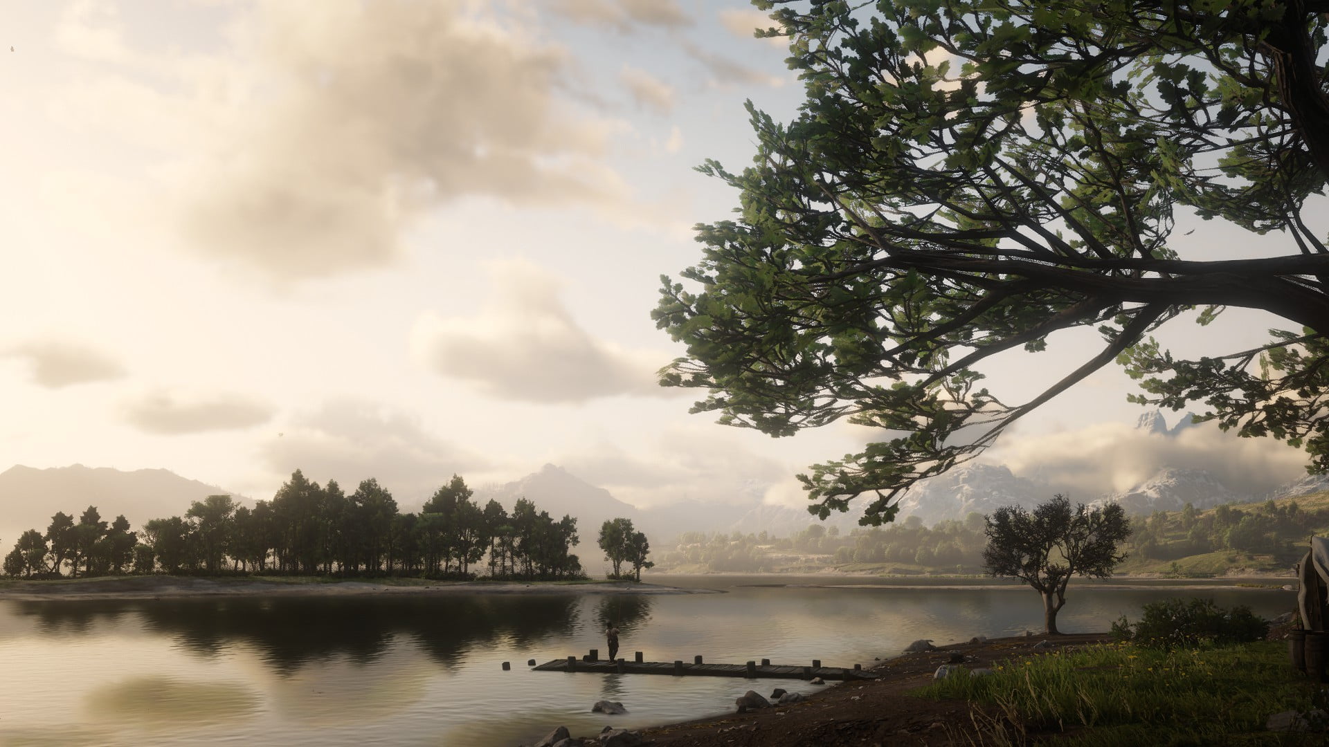 landscape, video game art, Red Dead Redemption 2, 1080P, western, HD Wallpaper