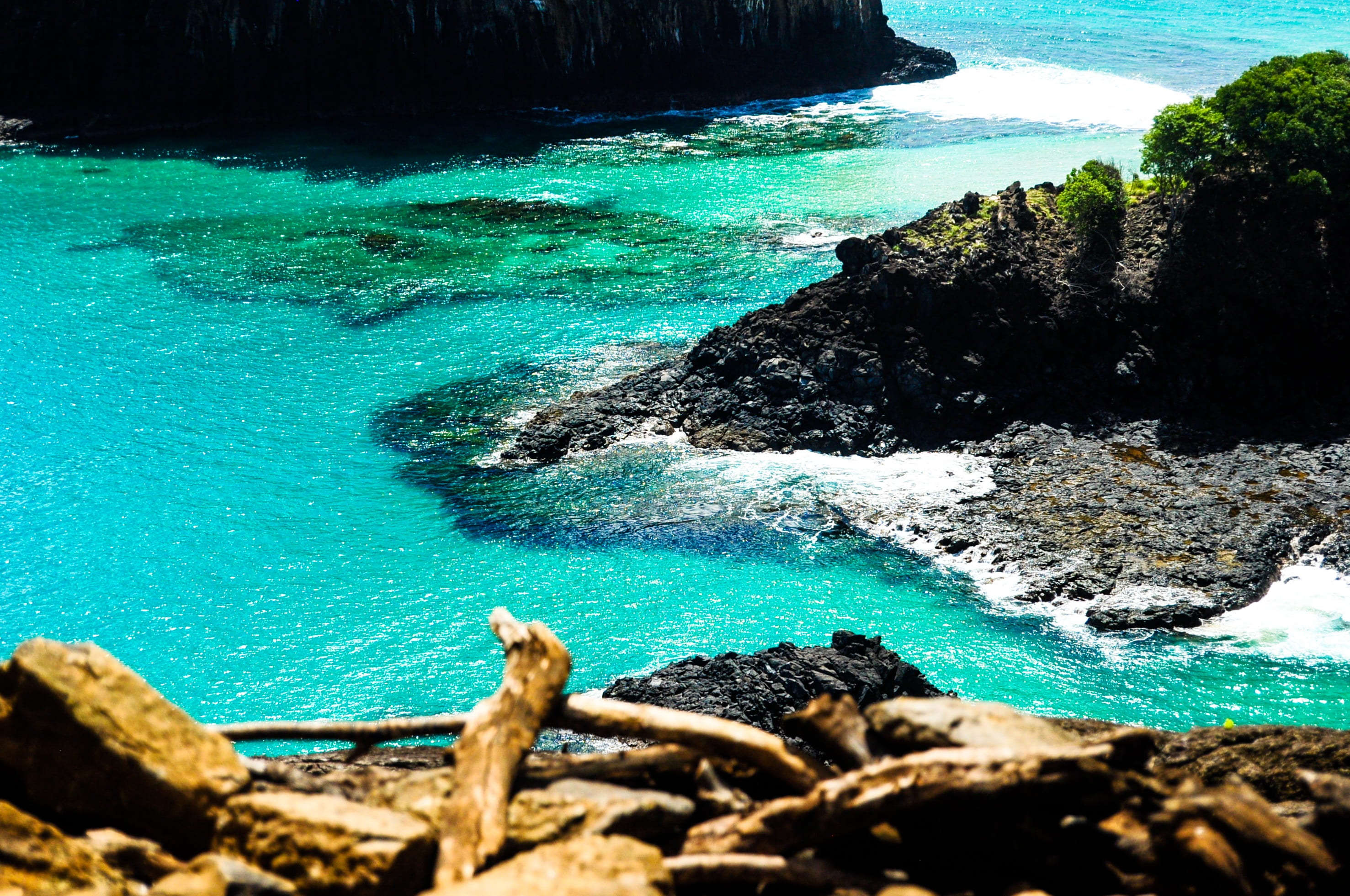 perfect, sea, atlantic ocean, tranquil scene, motion, rock, landscape, turquoise colored, nature, of, rock - object, scenics - nature, idyllic, fernando, HD Wallpaper