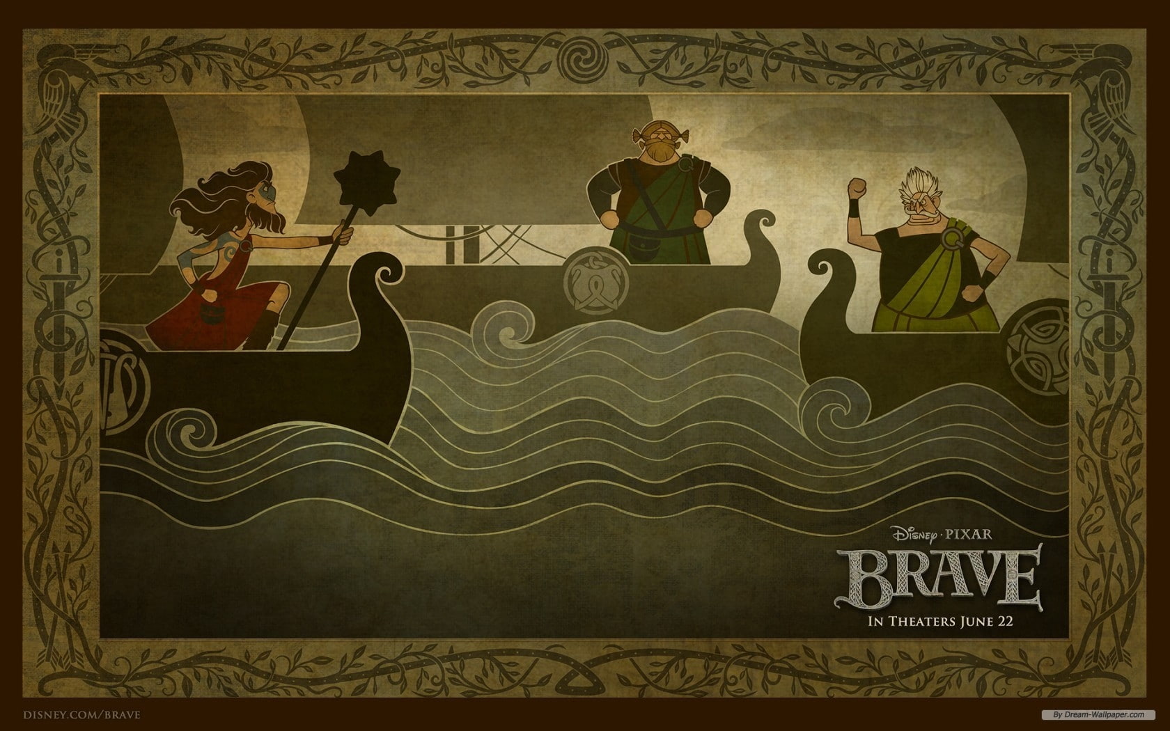 hd, art, movies, entertainment, 720P, Pixar, disney, brave, x, HD Wallpaper