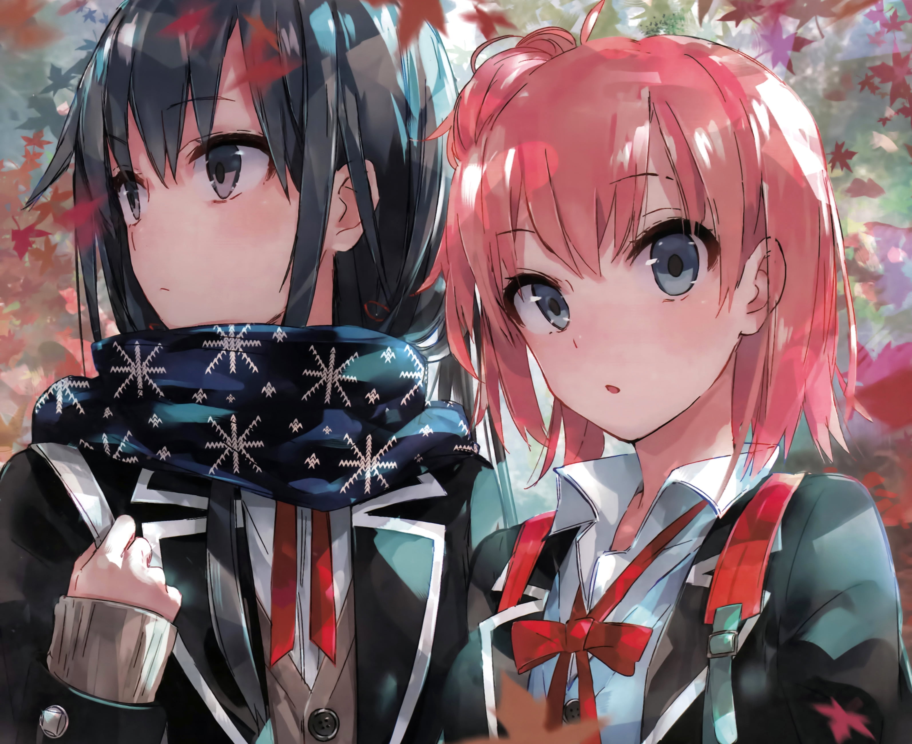 2K, Yukino Yukinoshita, Yui Yuigahama, My Teen Romantic Comedy SNAFU, Anime, HD Wallpaper
