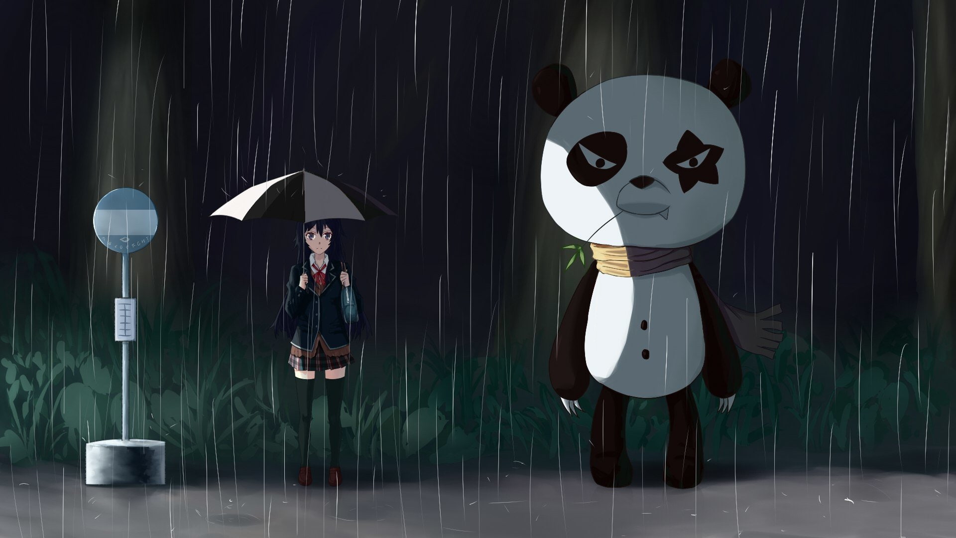 Anime, 1080P, Yukino Yukinoshita, Crossover, My Neighbor Totoro, HD Wallpaper