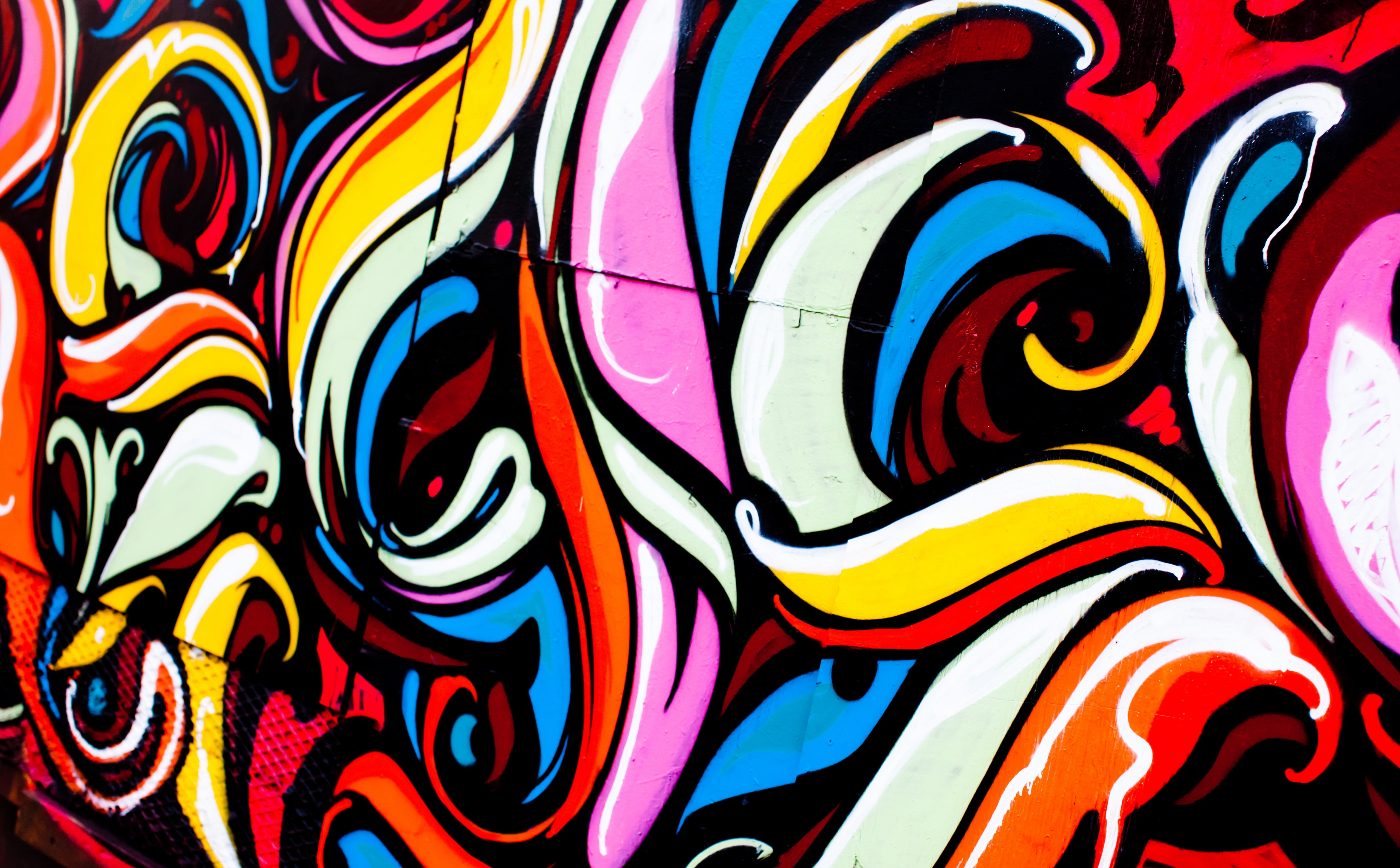 no people, art and craft, craft, street art, Reyes, design, full frame, backgrounds, painting, multicolored, san francisco, Artistic, wall - building feature, HD Wallpaper