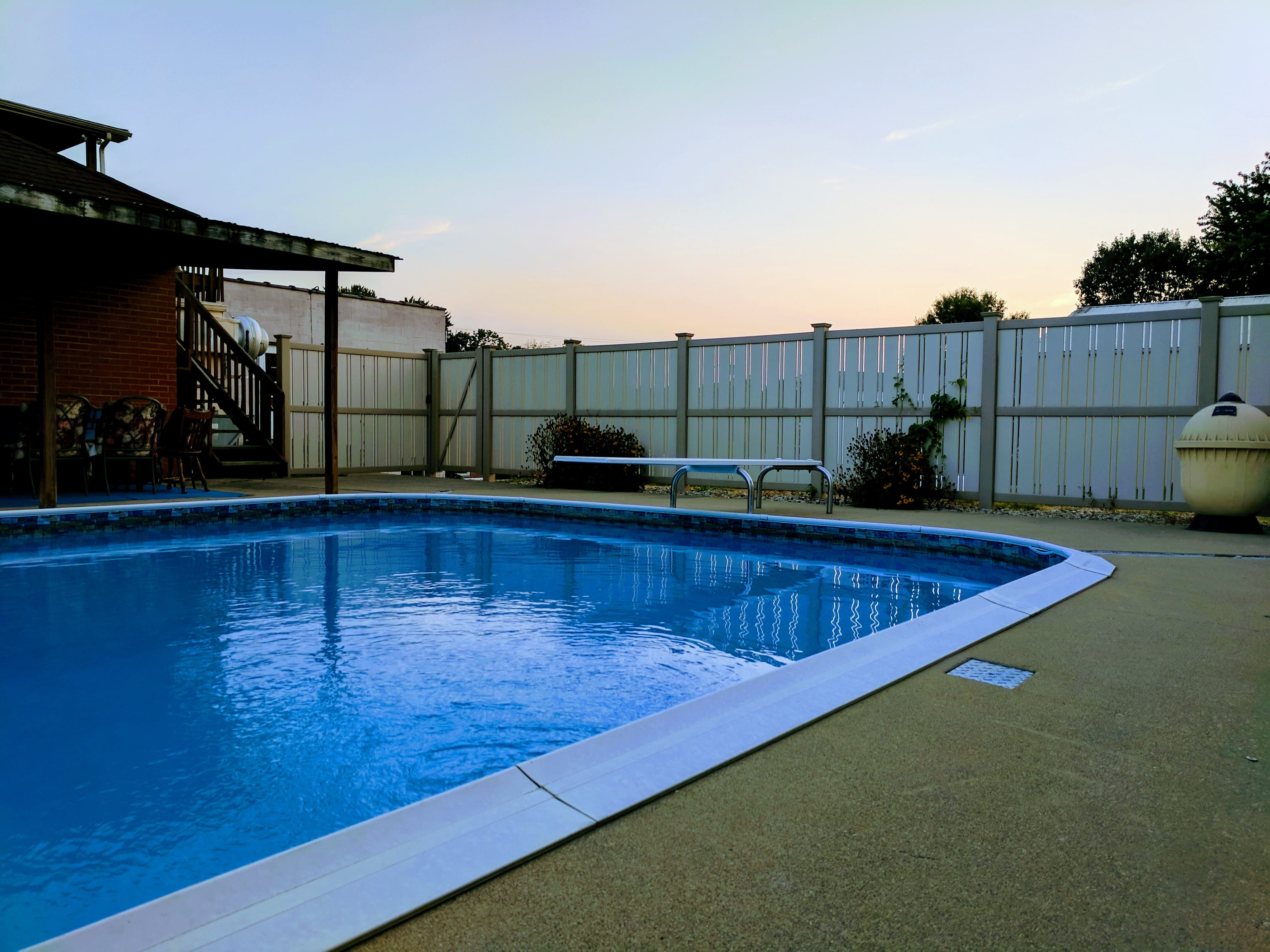 water, swimming pool, millhousen, building exterior, blue, nature, day, outdoors, sunset, built structure, reflection, waterfront, architecture, no people, HD Wallpaper