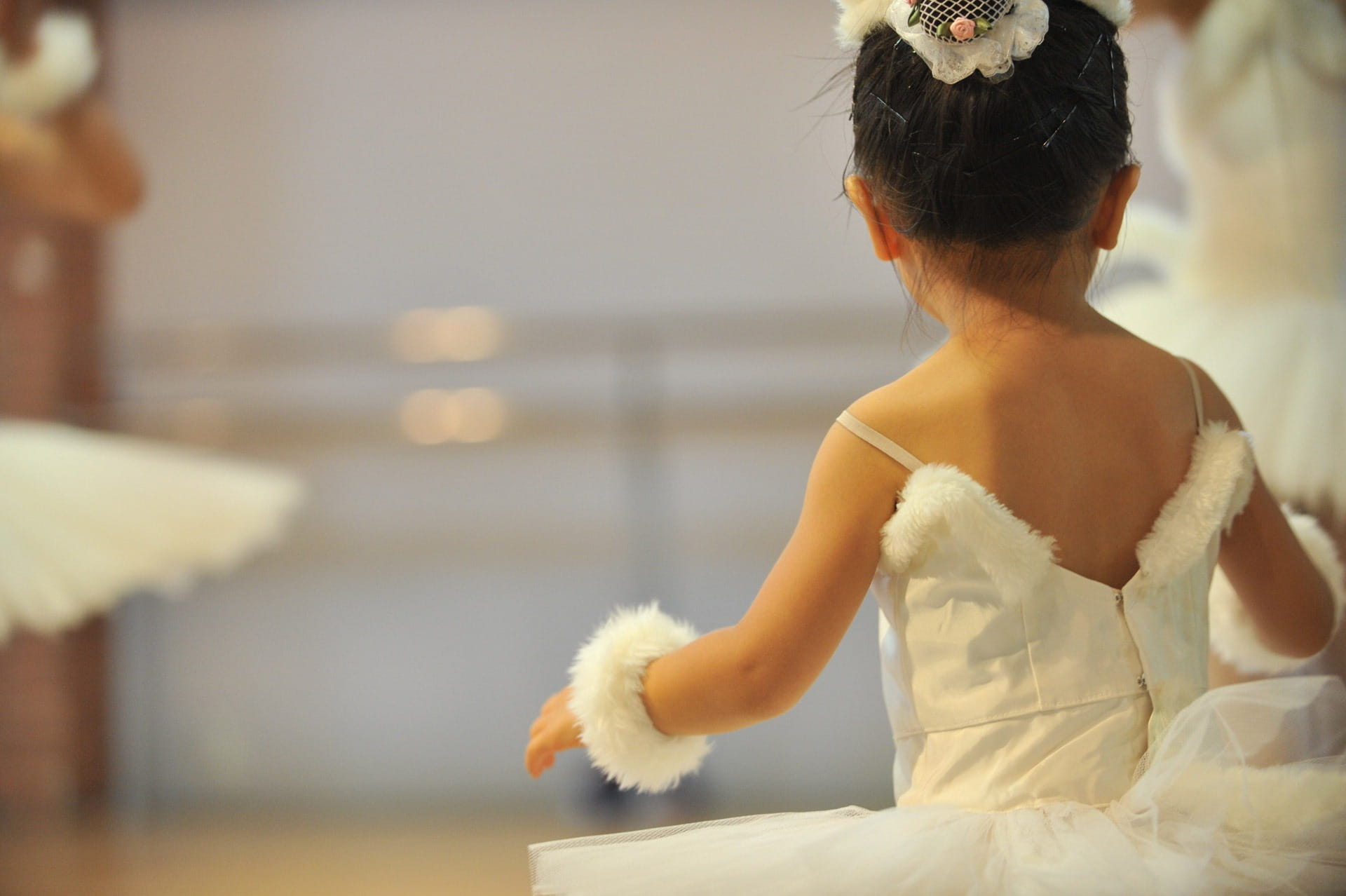 celebration, newlywed, girl, life events, focus on foreground, girls, stage, one person, event, dancers, 1080P, child, shallow, rear view, costume, spaghetti strap, HD Wallpaper