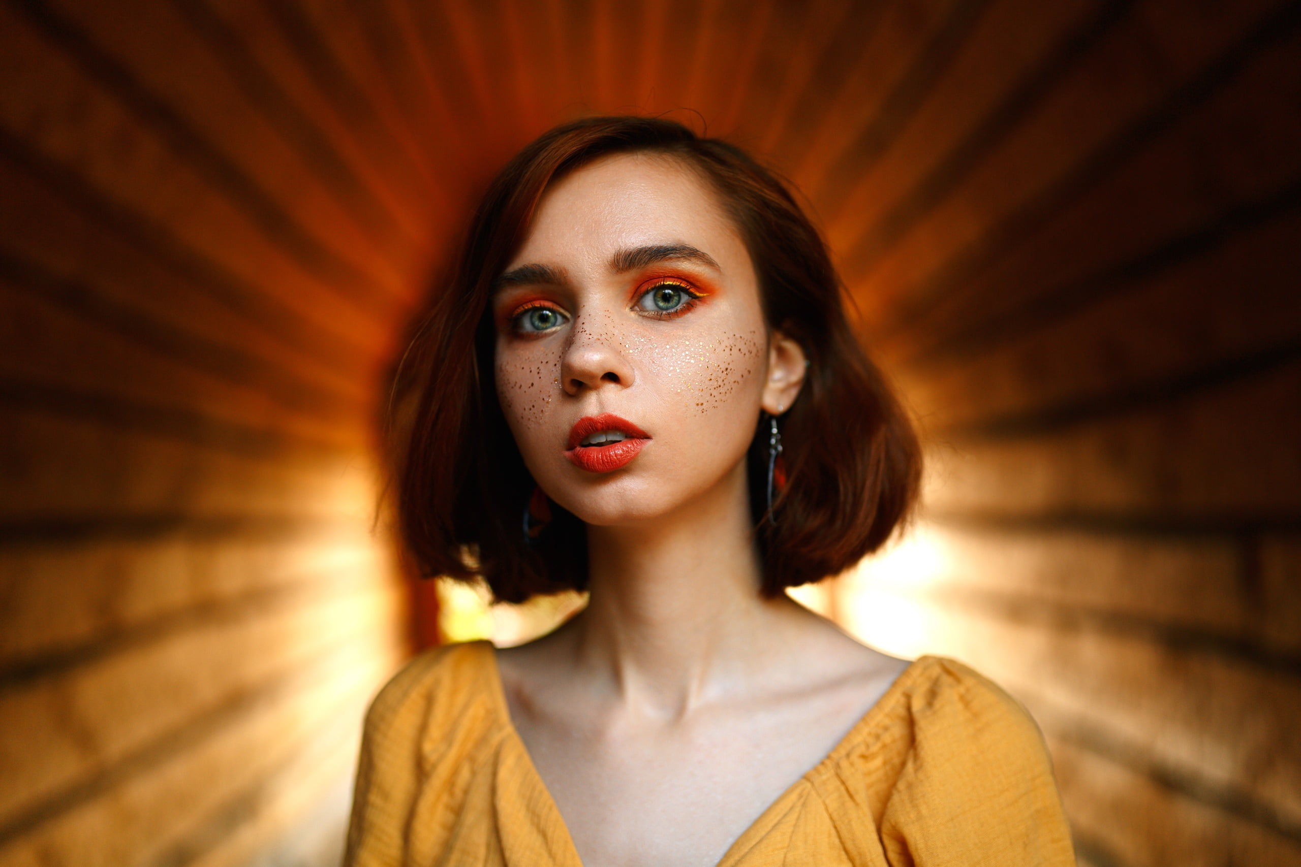 Valeria Ranevskaya, 2K, girl, makeup, Mikhail Shvetsov, HD Wallpaper