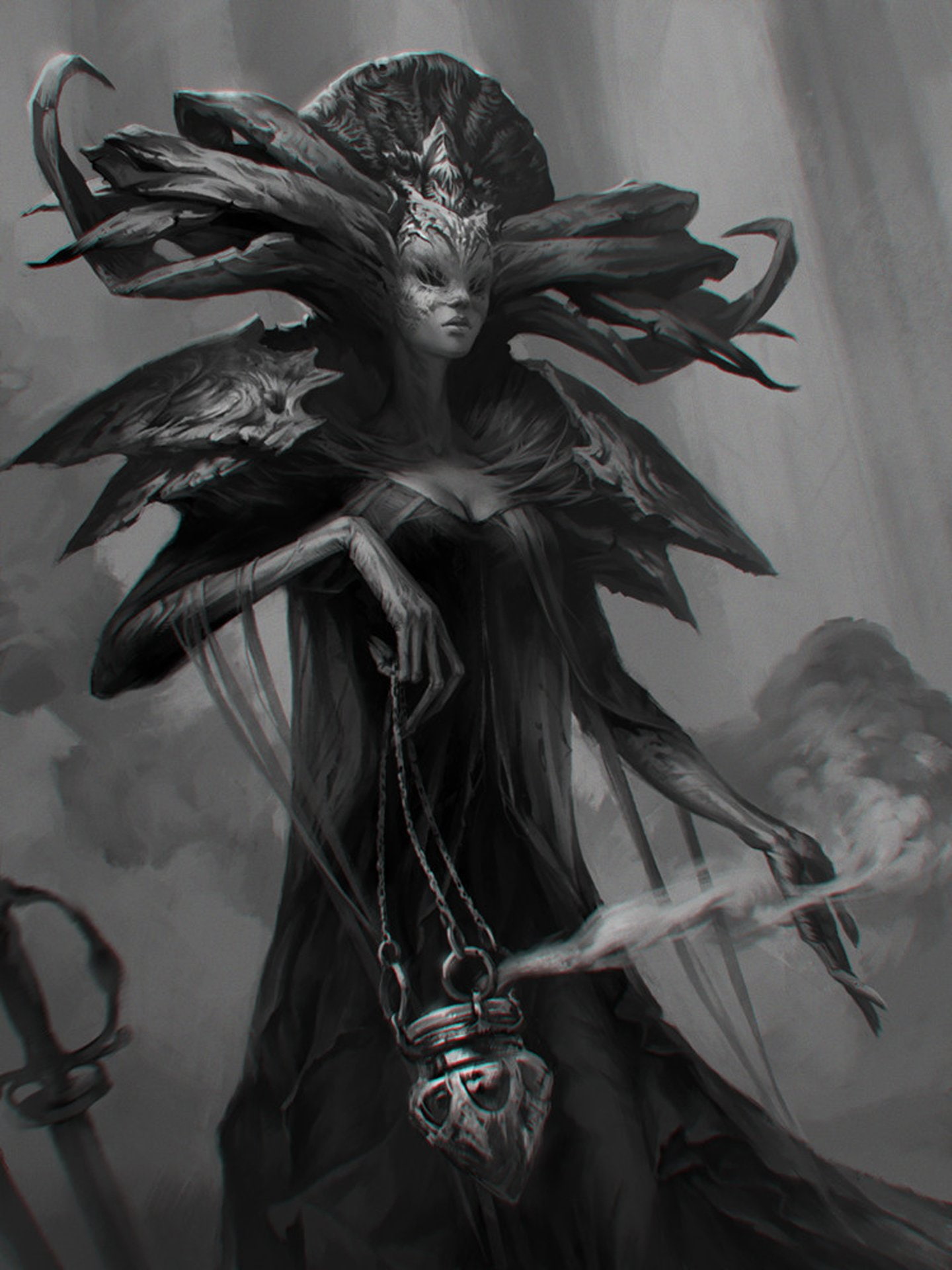 girl, original, 1080P, valeria-styajkina, beautiful, artstation, fantasy, Phone HD Wallpaper
