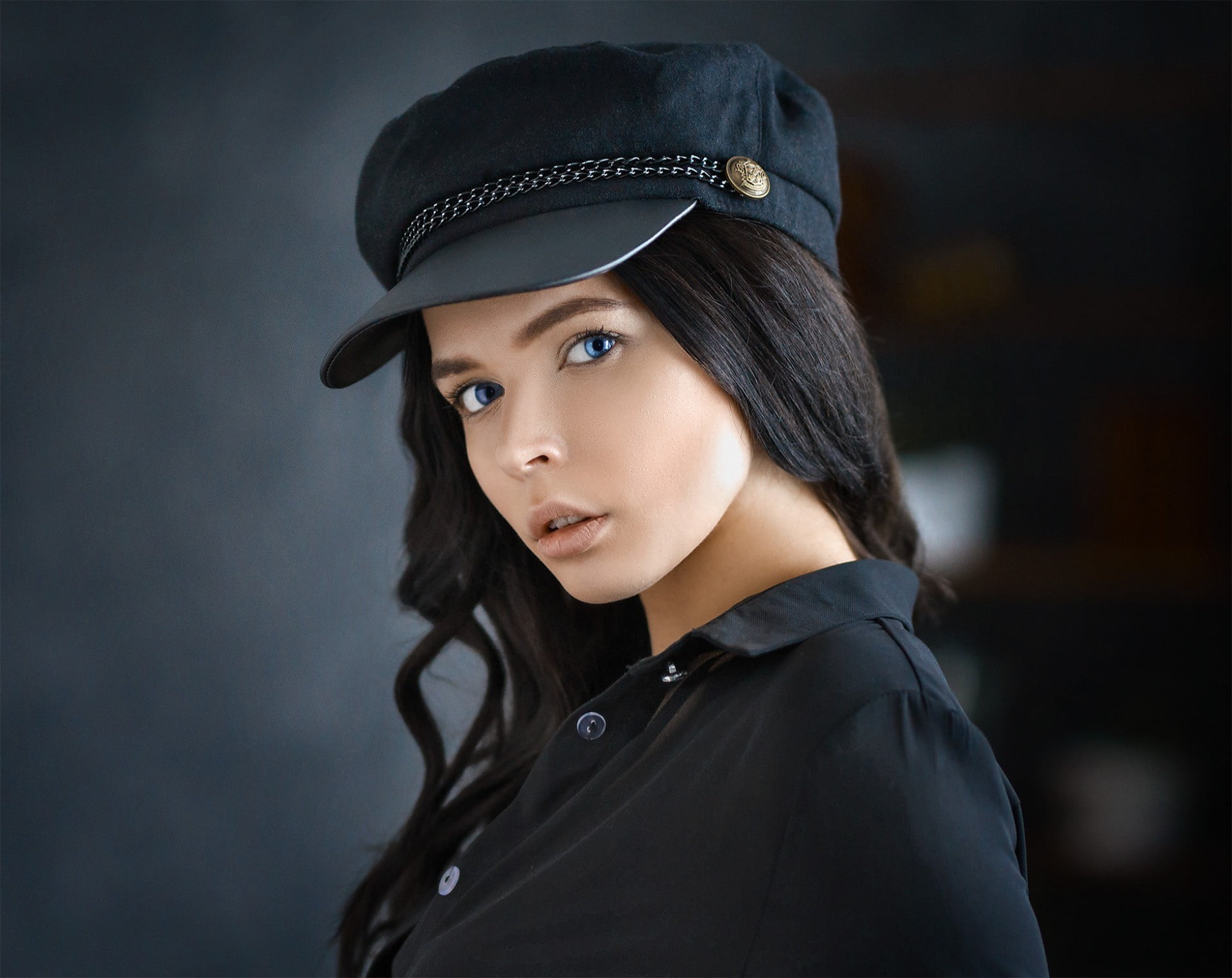 Girl, portrait, look, Eugene Sibirev, Christina, 1080P, HD Wallpaper