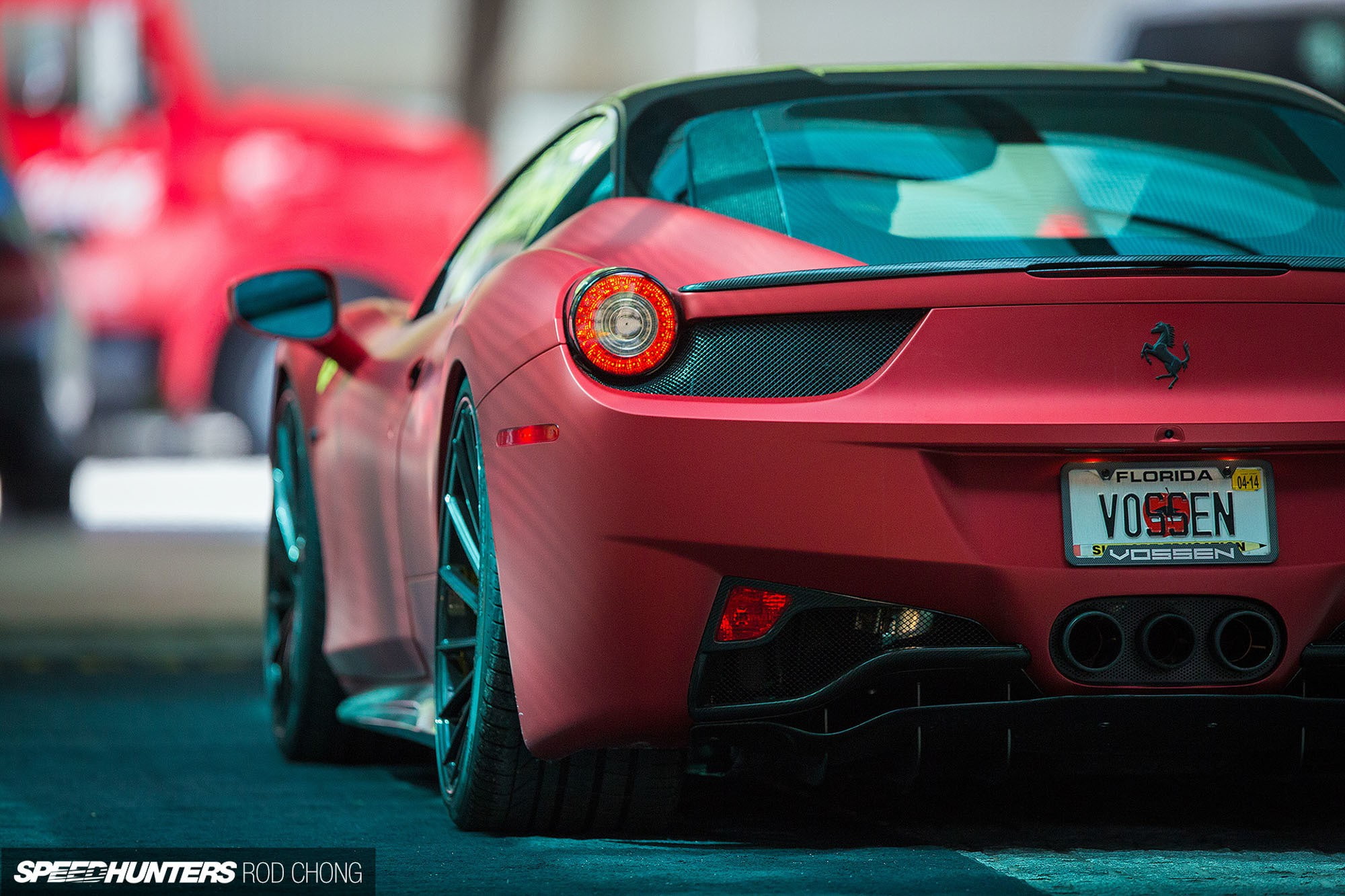 Ferrari, auto, Vossen Wheels, motor, wheels, 1080P, red, 2015, feed, HD Wallpaper