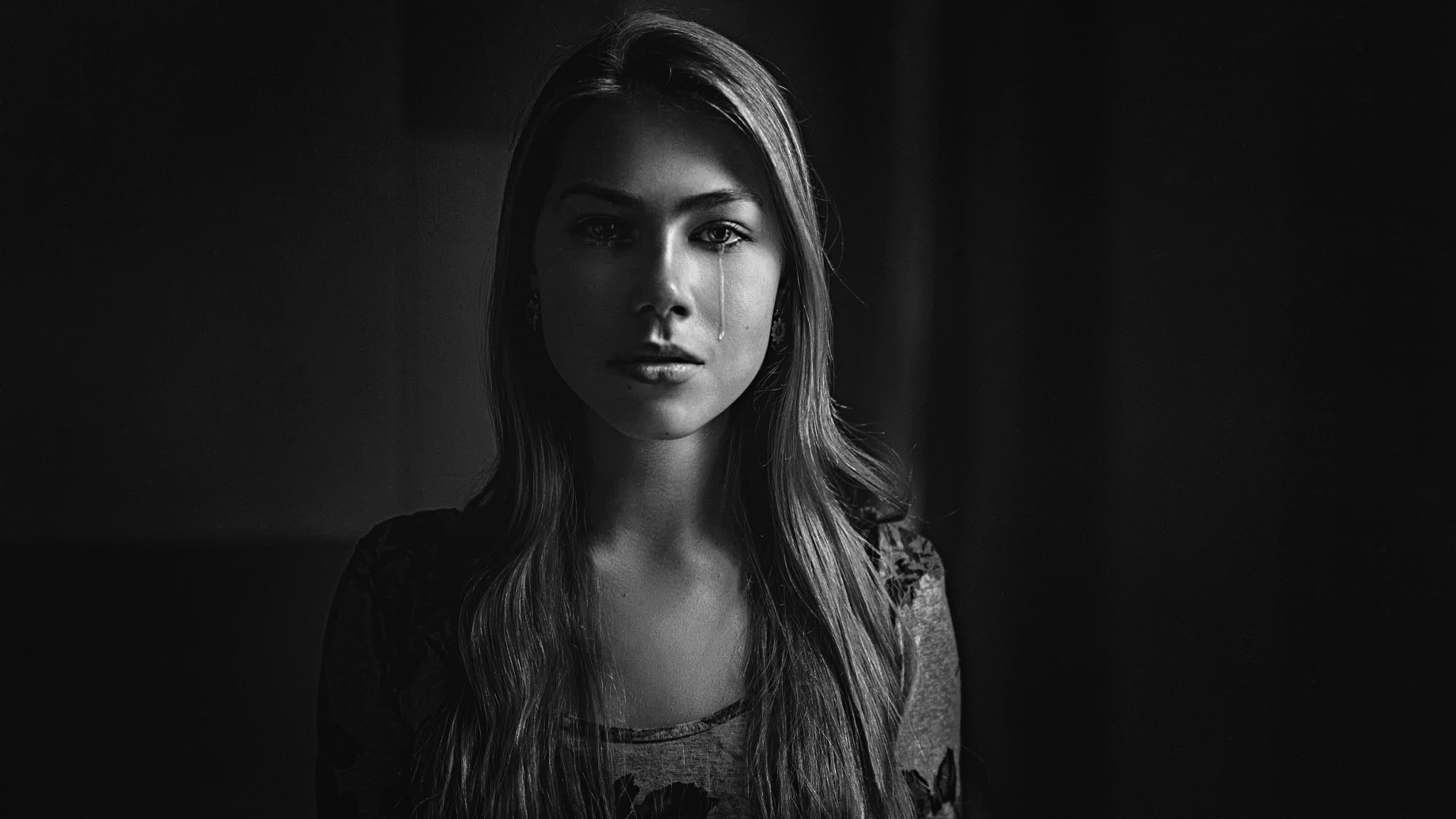 1080P, George Chernyadev, Masha, tear, HD Wallpaper