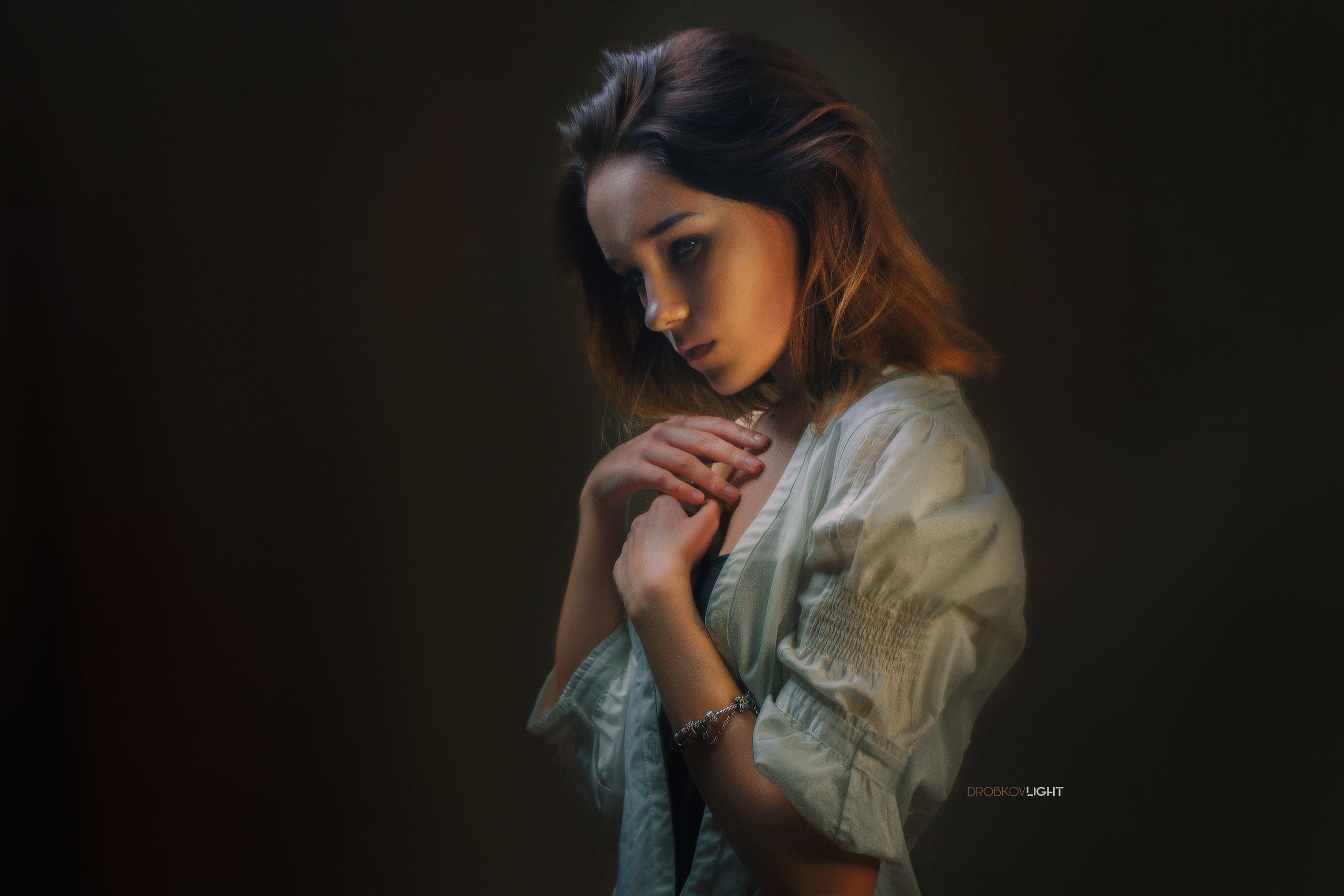 Girl, 2K, look, pose, Maria Larina, Alexander Drobkov-Light, model, HD Wallpaper