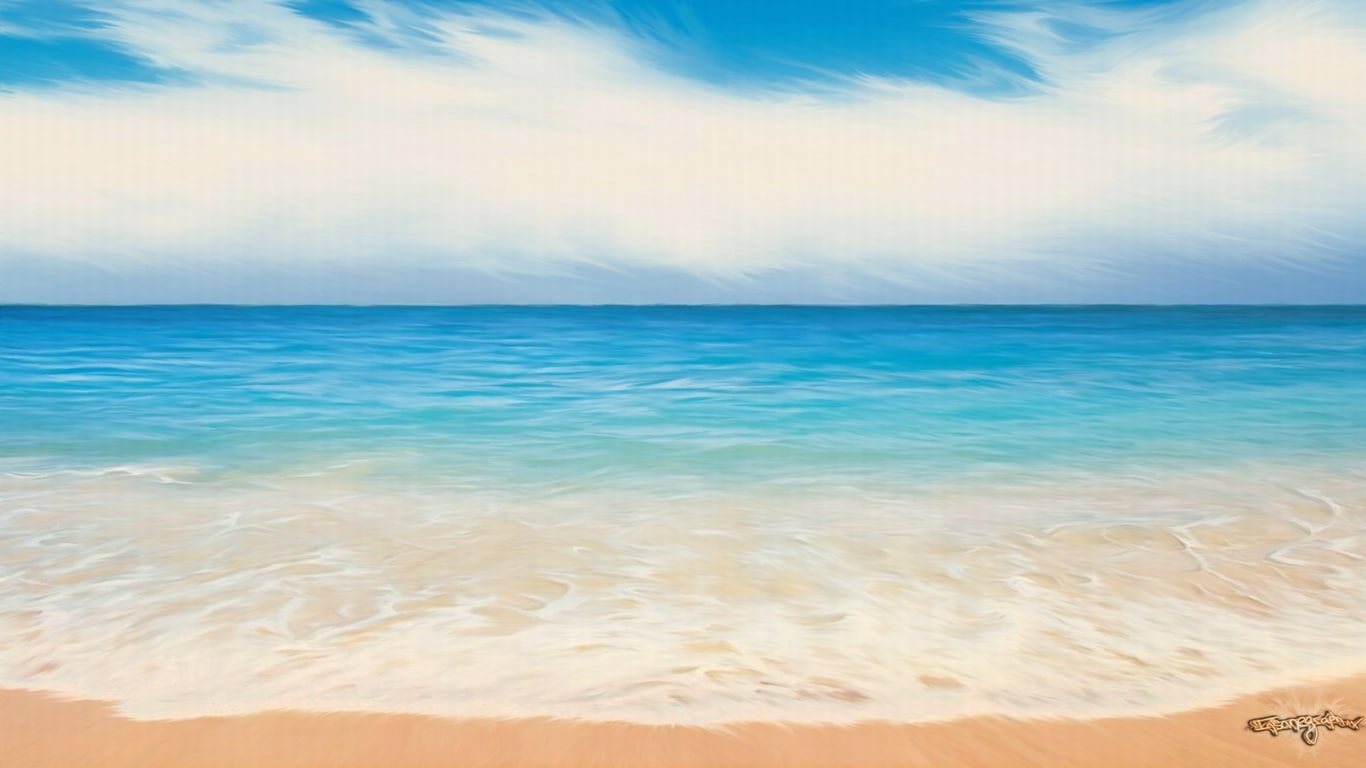 coastal, 720P, water, hd, beach, d, remix, 3d, nature, sand, HD Wallpaper