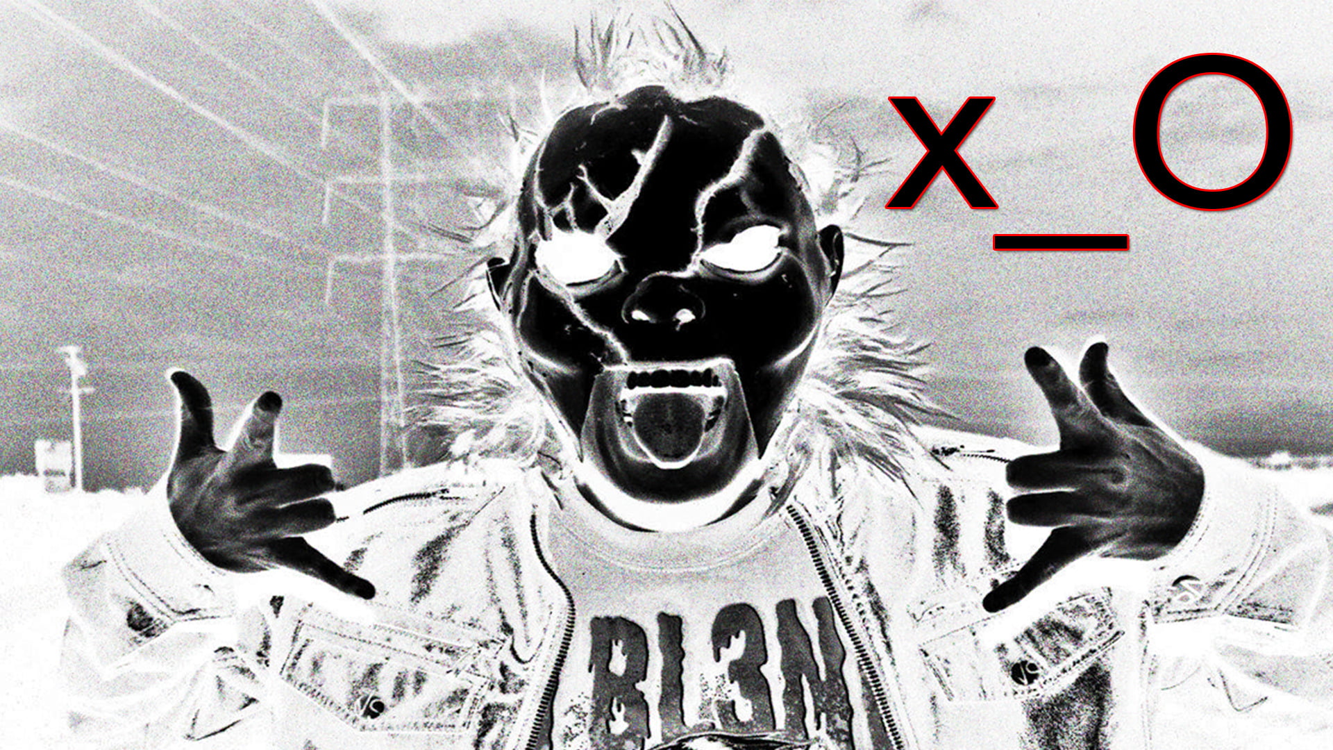 headshot, close-up, mask, 1080P, human representation, one person, creativity, DJ BL3ND, art and craft, Electro House, Dusbtep, indoors, graffiti, obscured face, HD Wallpaper