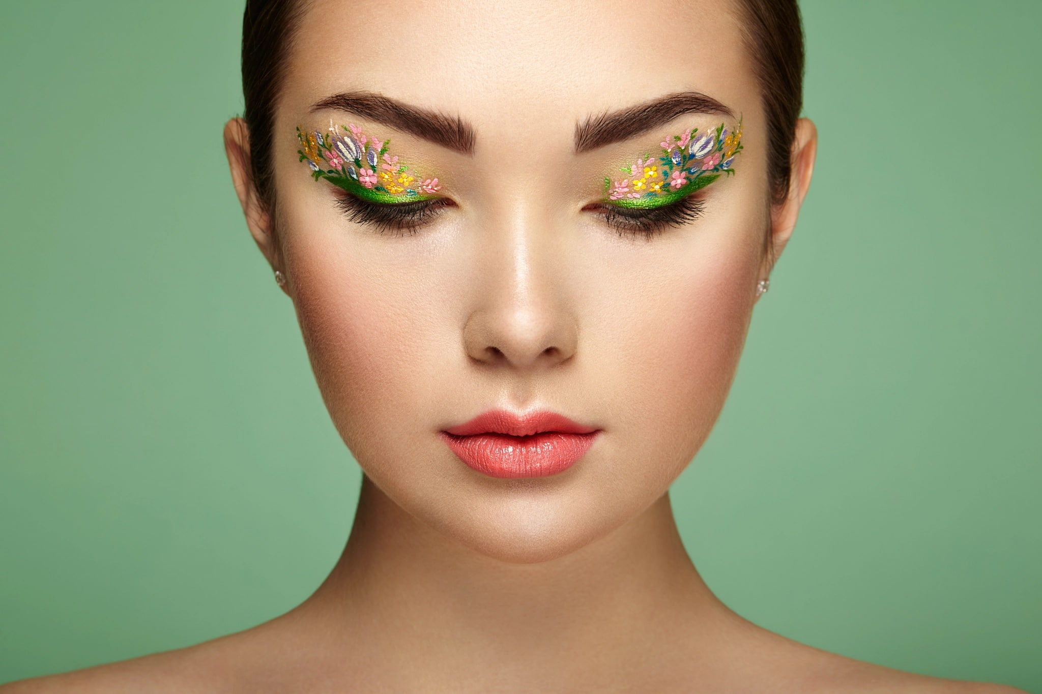 makeup, Oleg Gekman, Sasha, Girl, 1080P, HD Wallpaper