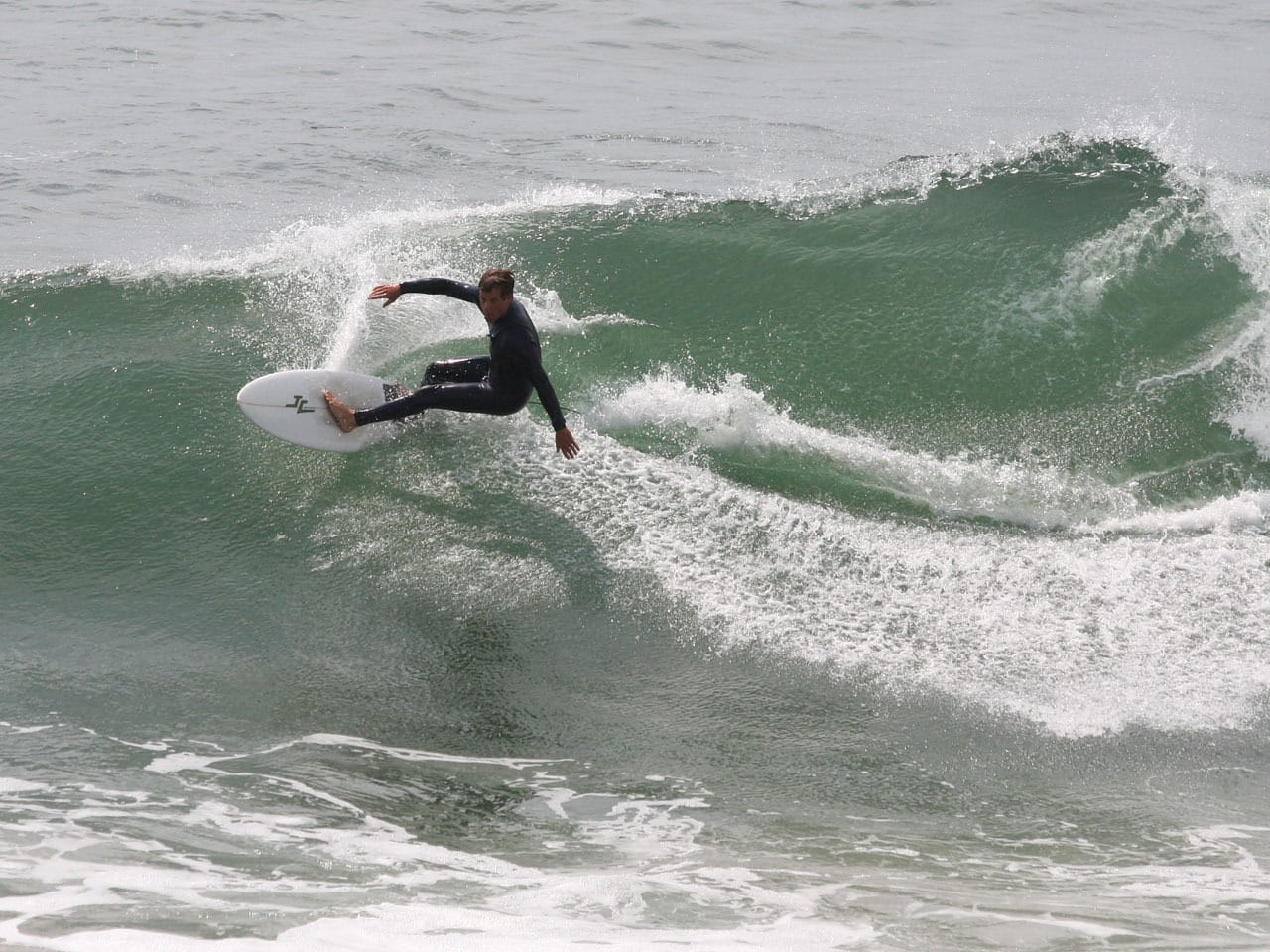 beach, men, fun, one Person, day, leisure activity, water, wave, recreational Pursuit, surfboard, action, power in nature, sports And Fitness, california, HD Wallpaper