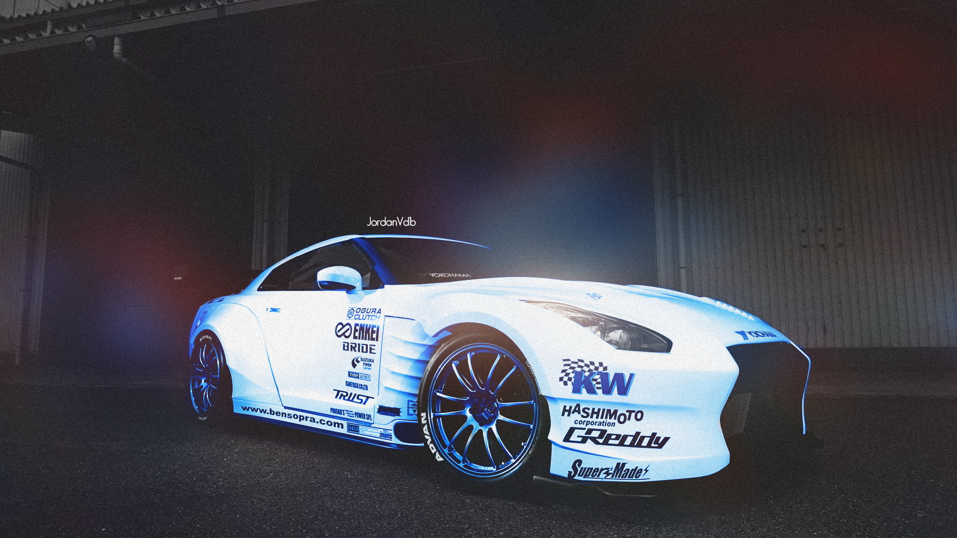 Photoshop, car, Nissan, Retouch, jordan belgium, 1080P, HD Wallpaper