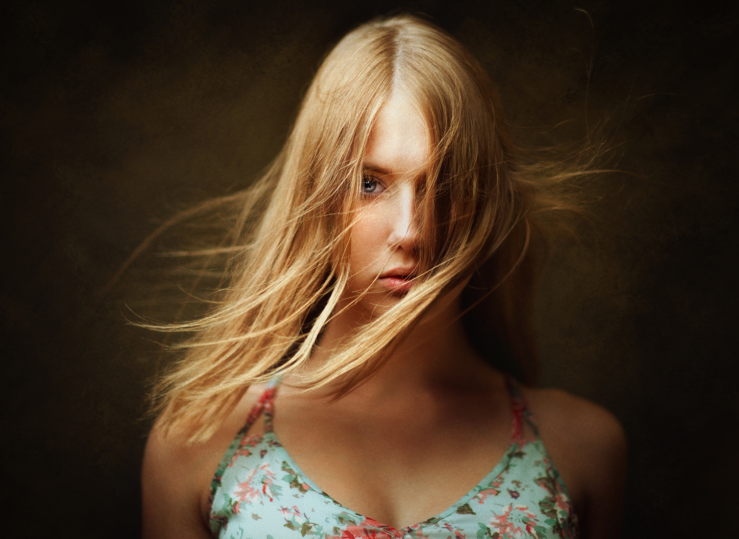 Marina, 1080P, art processing, portrait, hair, retouching, Lashon Rise, HD Wallpaper