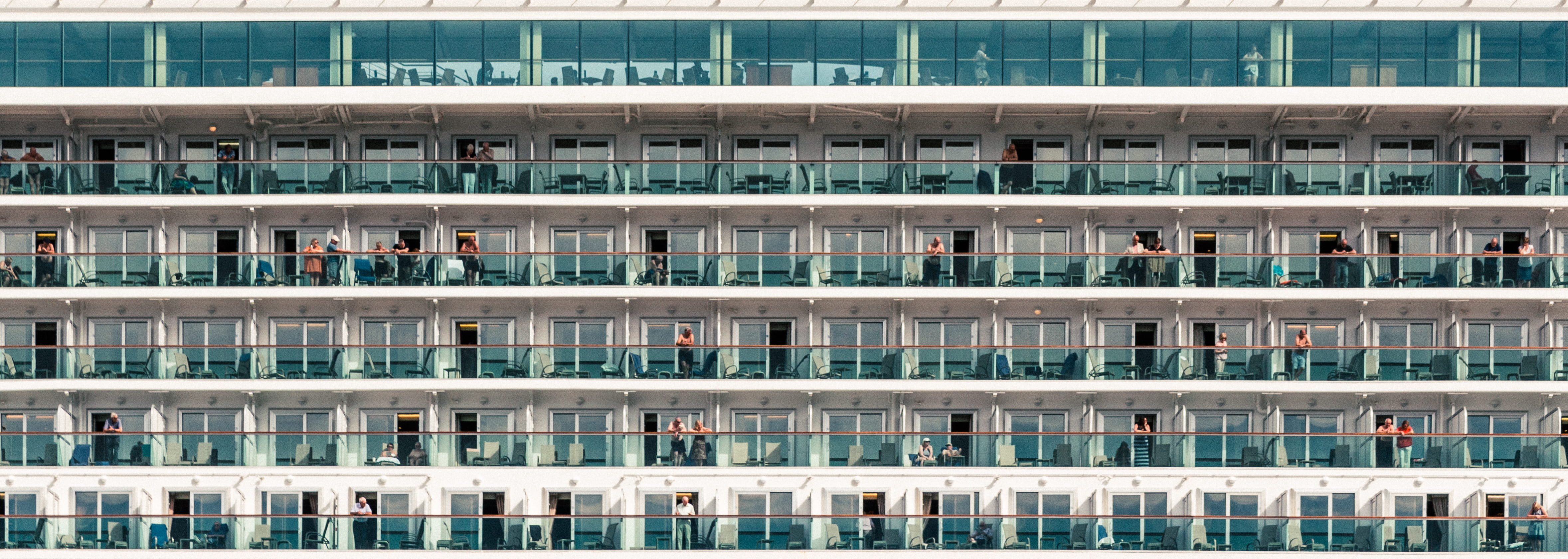 spain, apartment, exploration, summer, railing, scene, balcony, ship, tourist, repetition, sea, outdoors, residential district, nature, full frame, city, HD Wallpaper