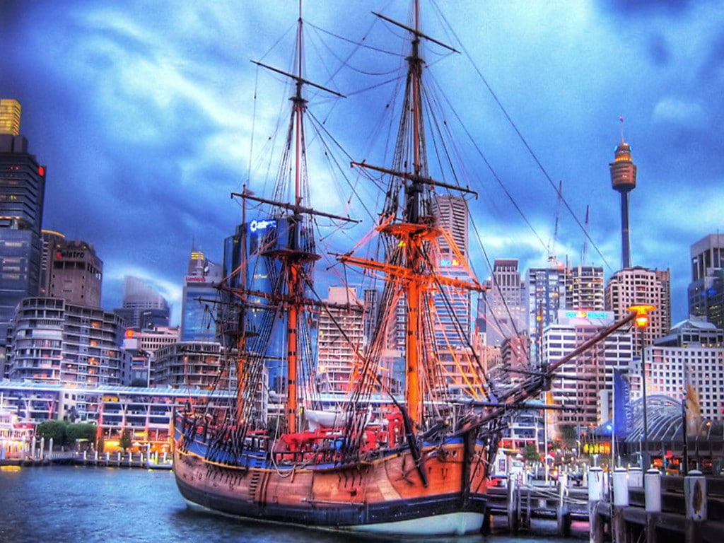 480P, HDR, sailing ship, vehicle, ship, HD Wallpaper