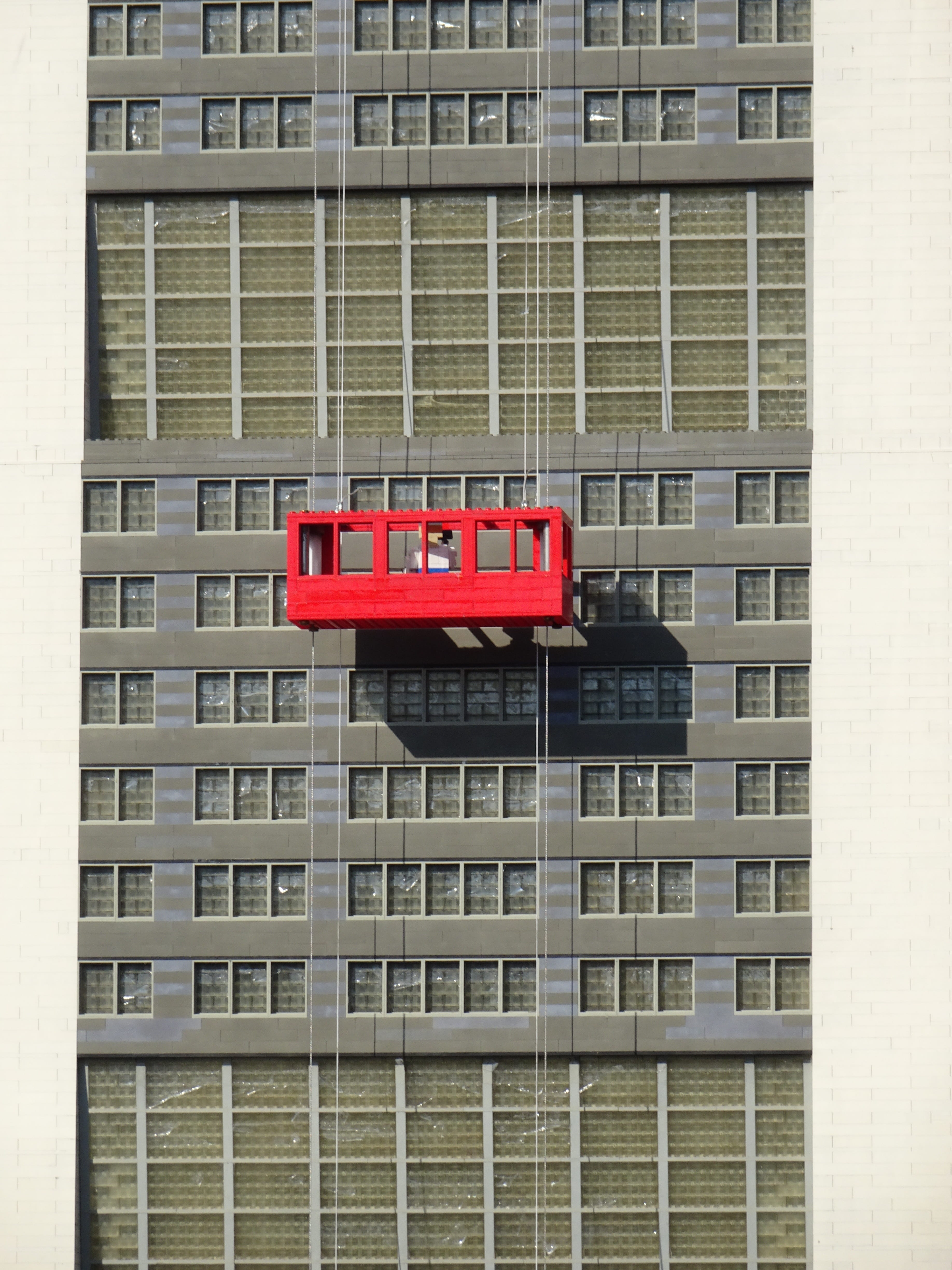 apartment, red, modern, pattern, clean, workplace, legos, safety, security, glass facades, building blocks, nature, no people, glass - material, city, balcony, Phone HD Wallpaper