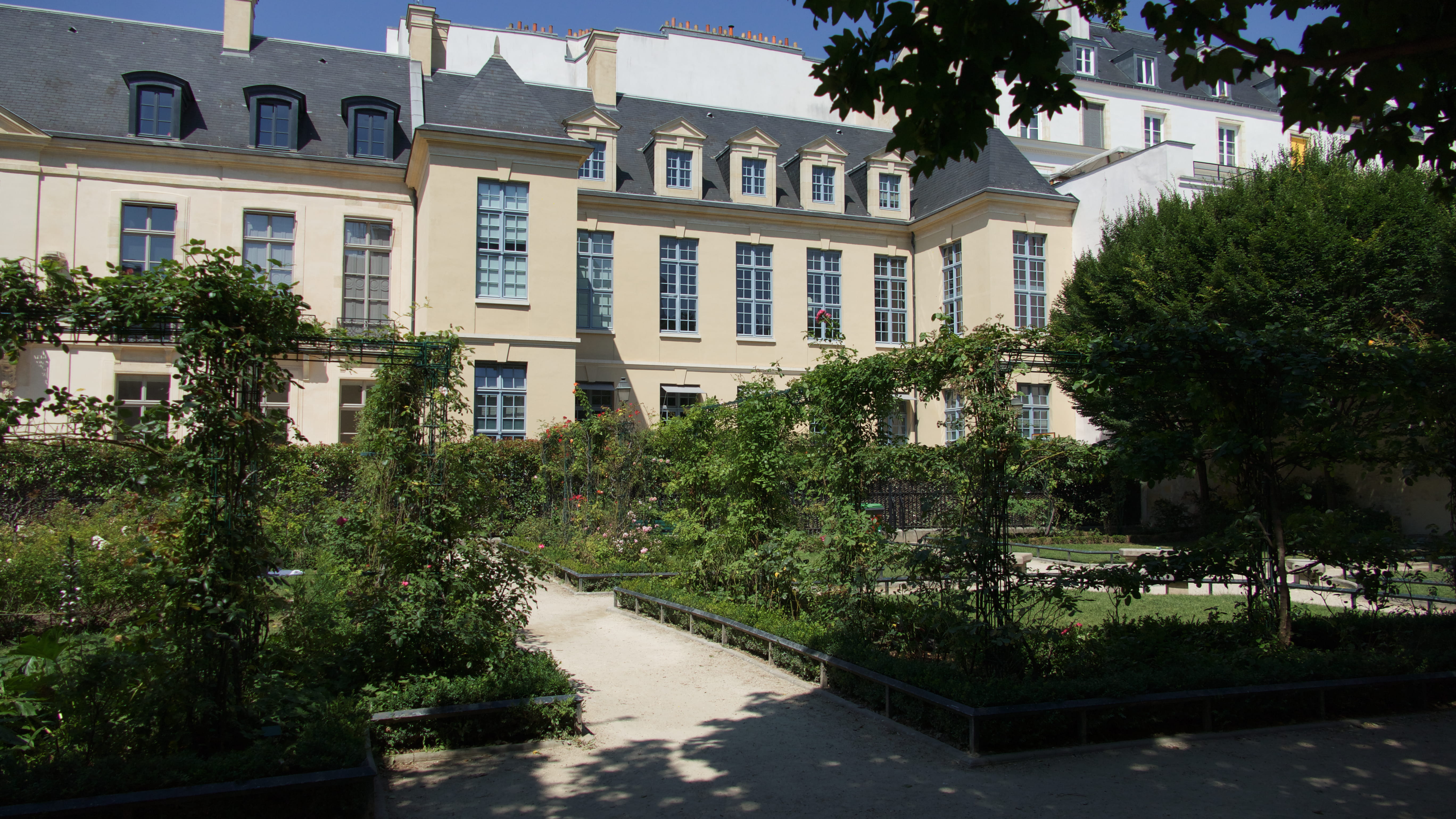 immeuble, outdoors, residential district, tree, sunlight, paris, swimming pool, built structure, plant, batiment, nature, water, city, building, street, HD Wallpaper