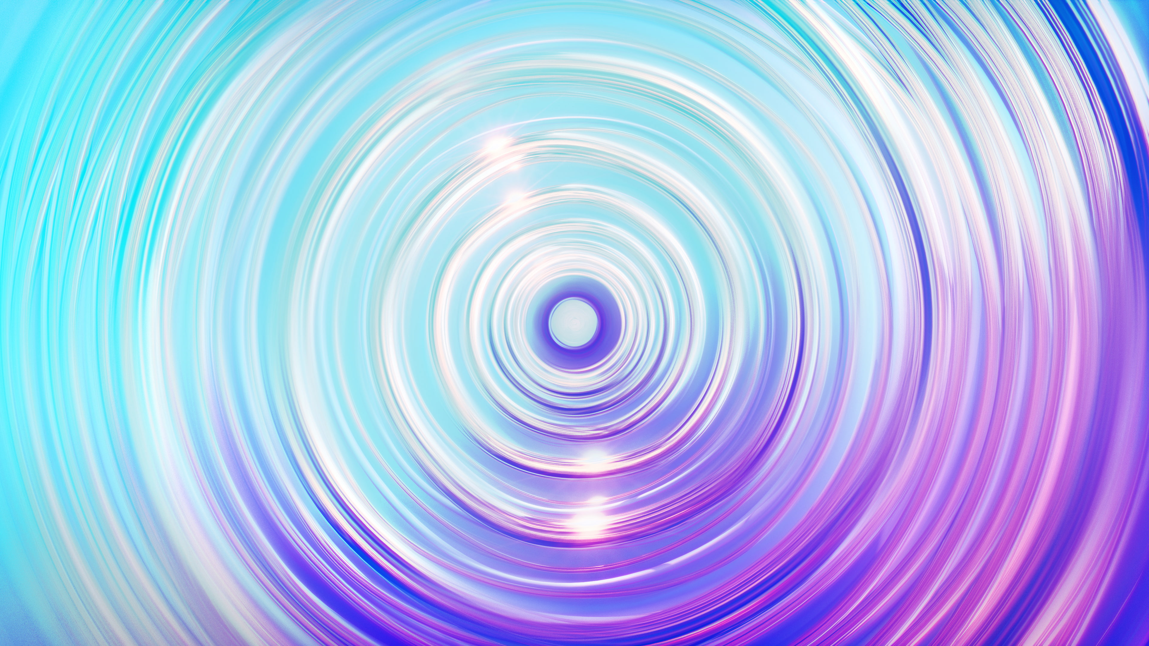 Purple, 4K, 4K, Waves, Circles, Colorful, HD Wallpaper