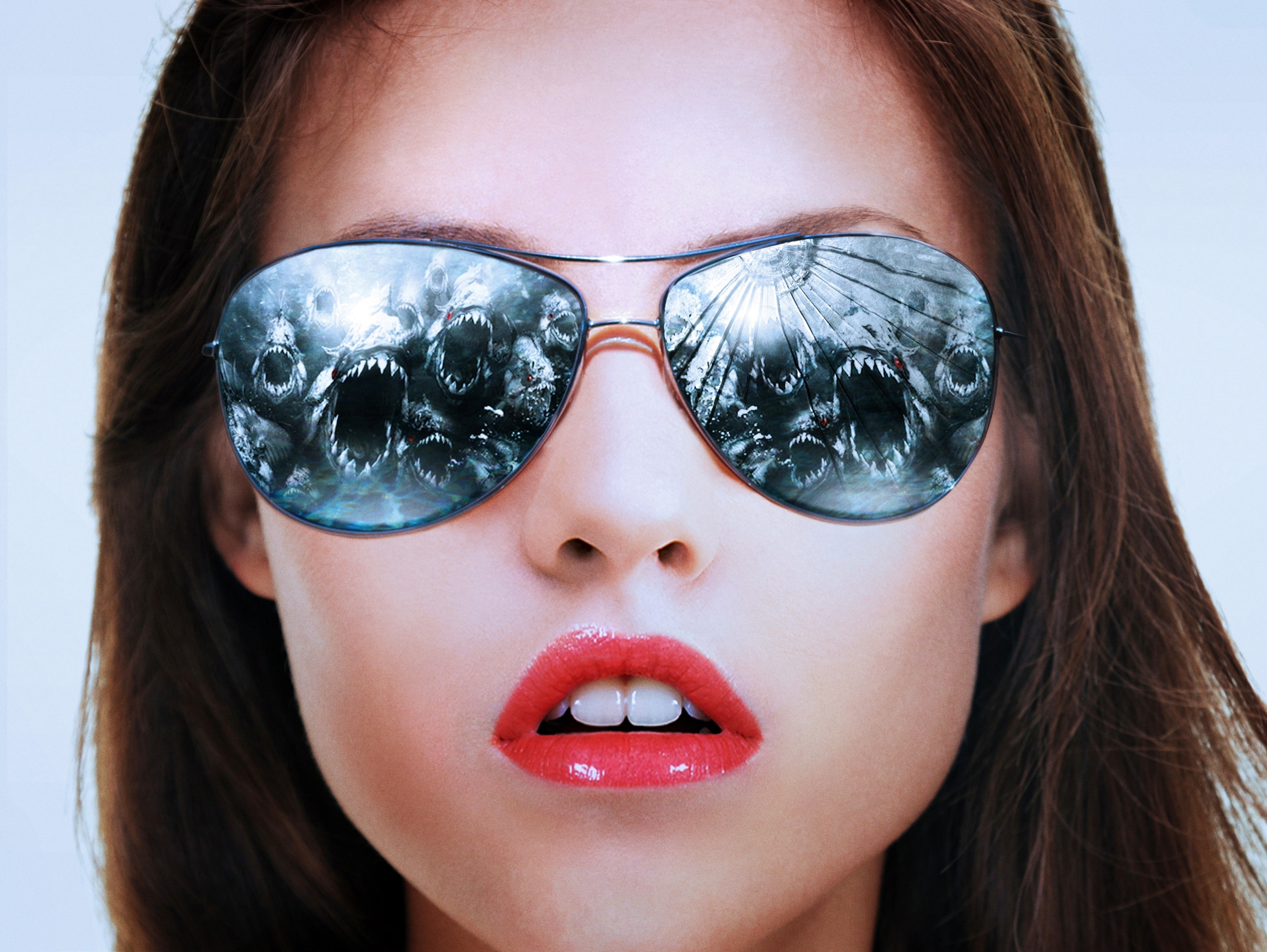hairstyle, human body part, young adult, human face, human lips, fashion, adult, front view, headshot, lipstick, body part, 4K, glasses, hair, beautiful woman, HD Wallpaper