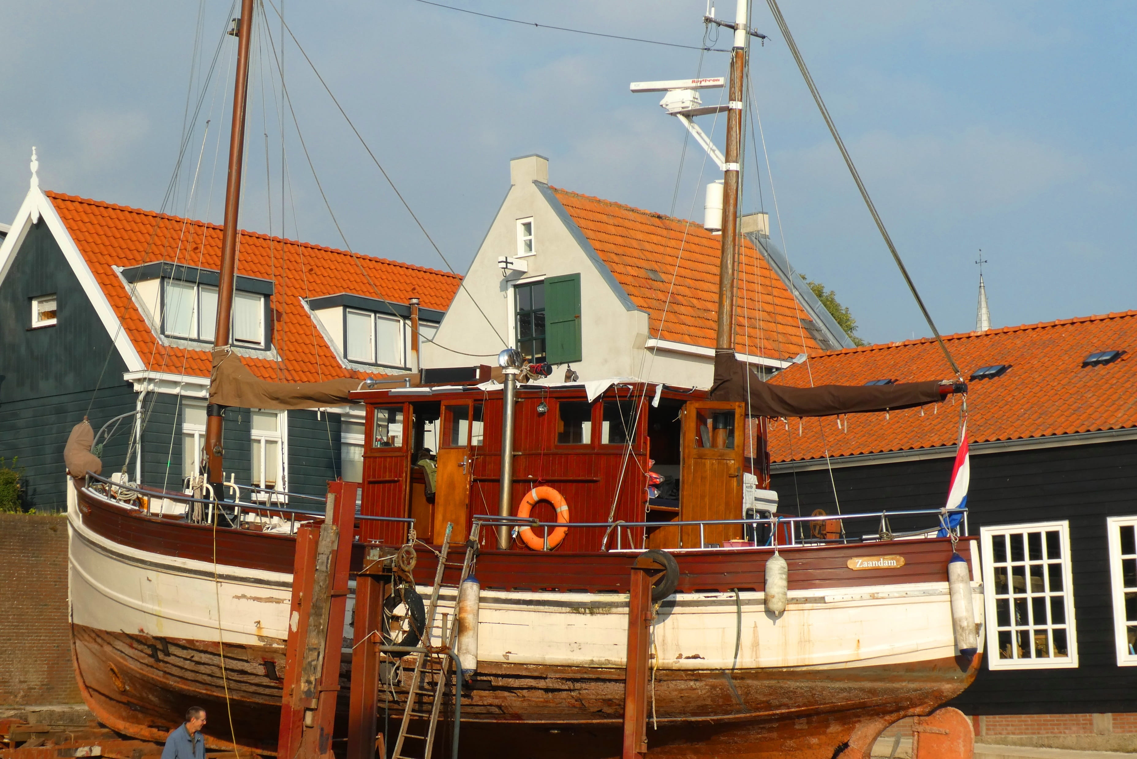 city, house, mode of transportation, urk, village, sailboat, fishing, holland, architecture, netherlands, nautical vessel, shipyard, moored, built structure, HD Wallpaper