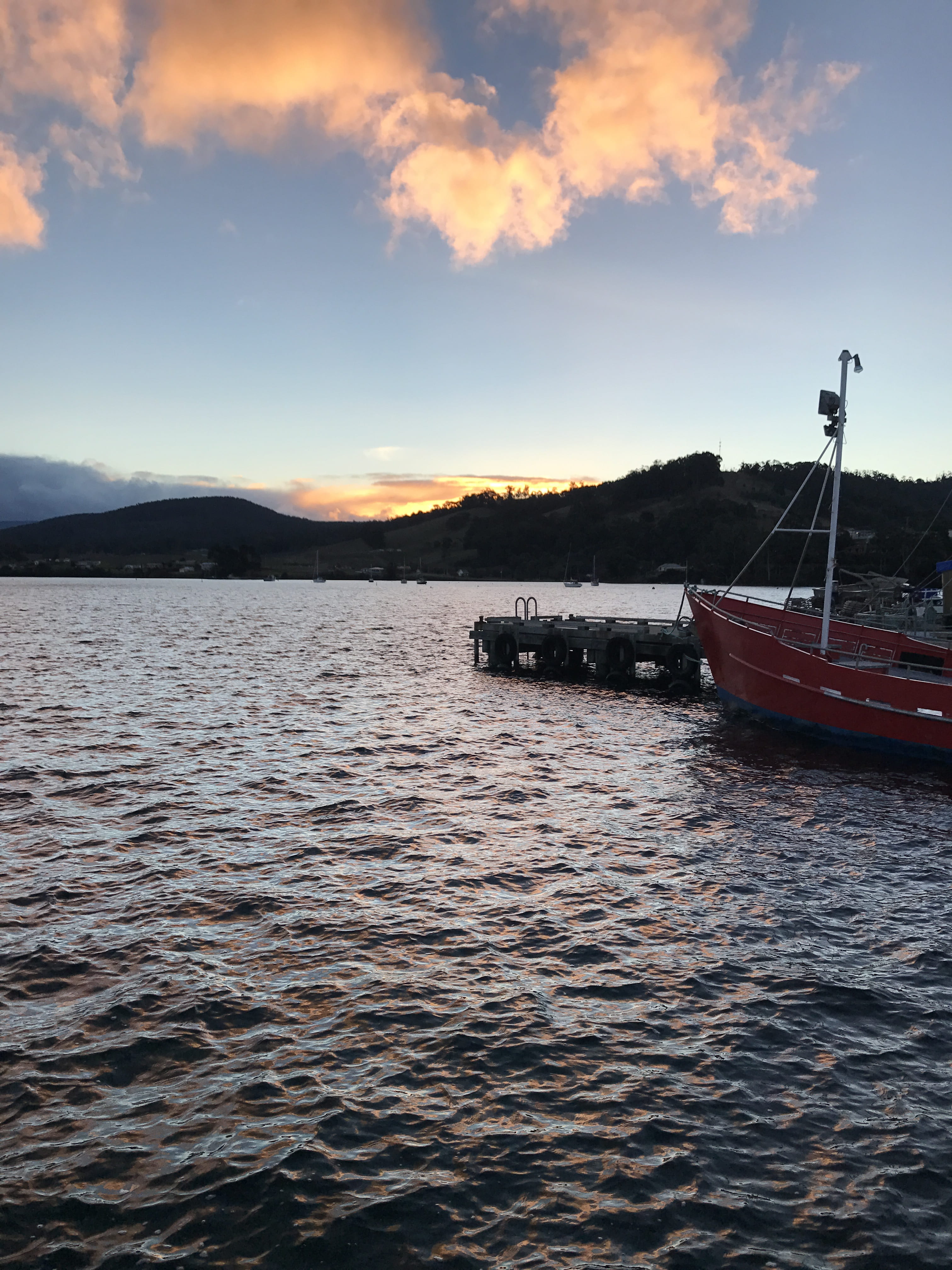 vessel, sunset, nature, ocean, outdoors, fish, port, mountain, water, sky, 4K, beauty in nature, seafood, sailboat, abalone, dover, tranquil scene, fisherman, Phone HD Wallpaper