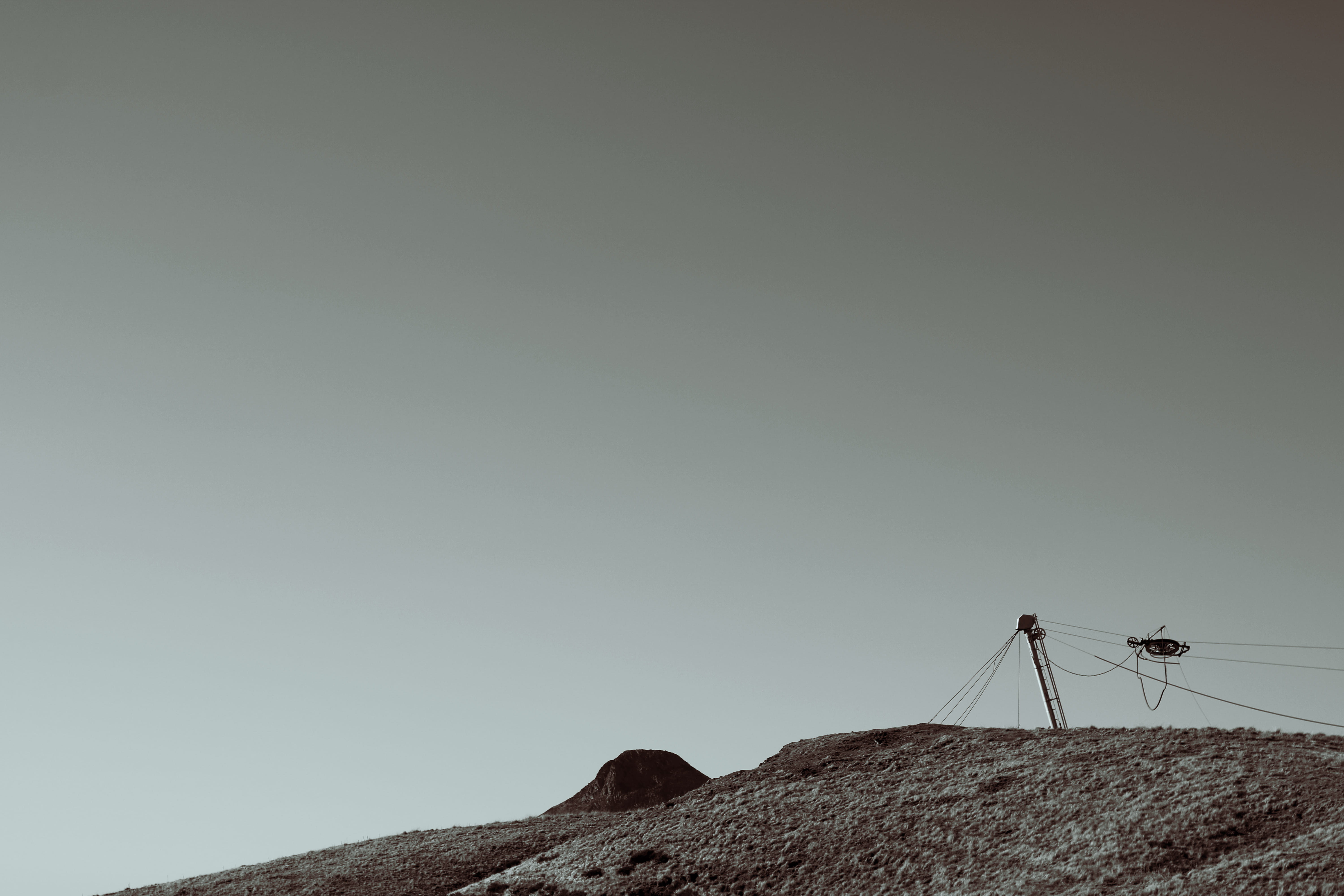 connection, outdoors, technology, antenna - aerial, day, winter, rock - object, electricity, hiking, no people, snowwinter, nature, wintersport, mountain, HD Wallpaper