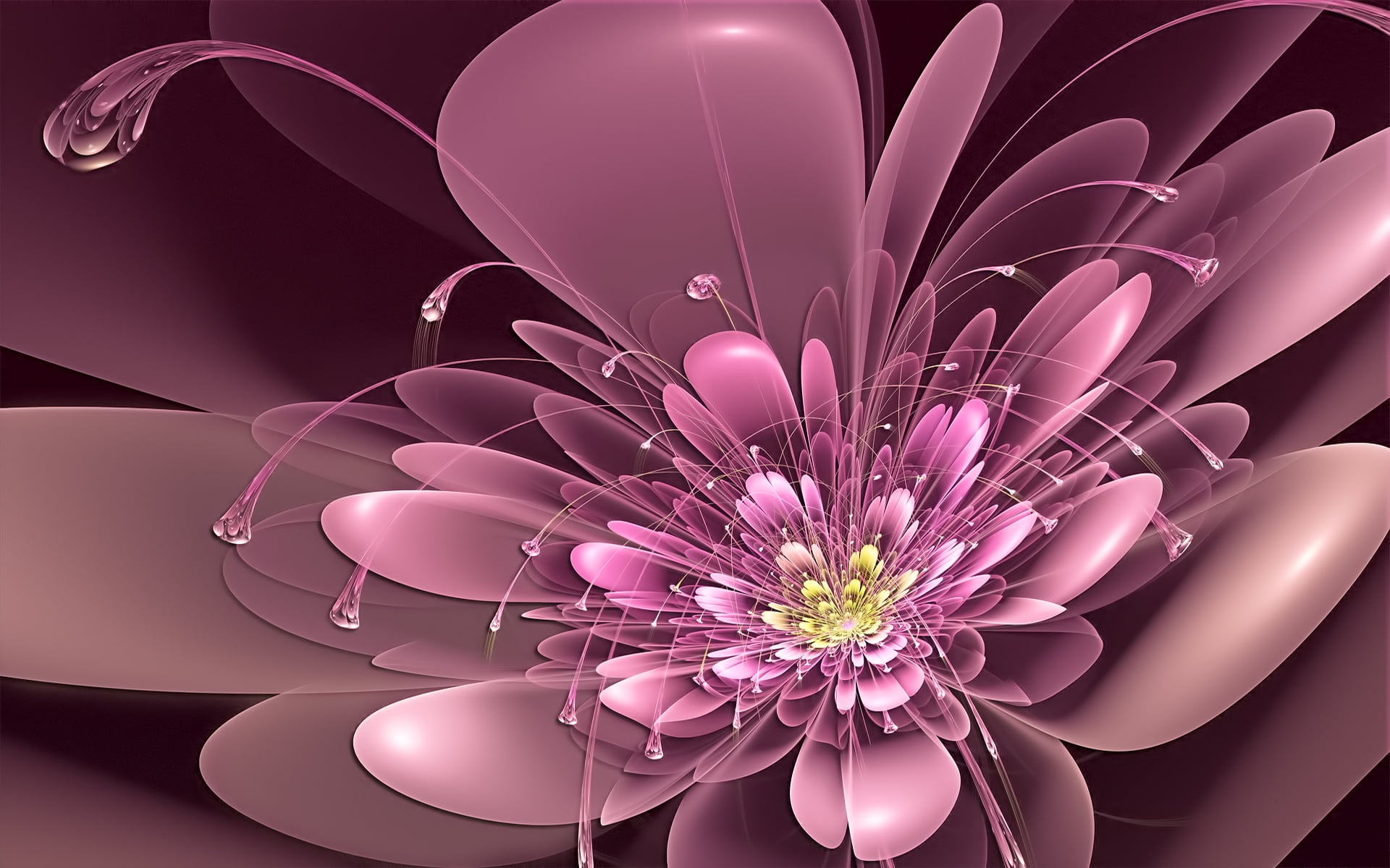 purple, nature, vector, plant, freshness, art, pink Color, elegance, beautiful, pink, red, backgrounds, 1080P, computer Graphic, decoration, backdrop, HD Wallpaper