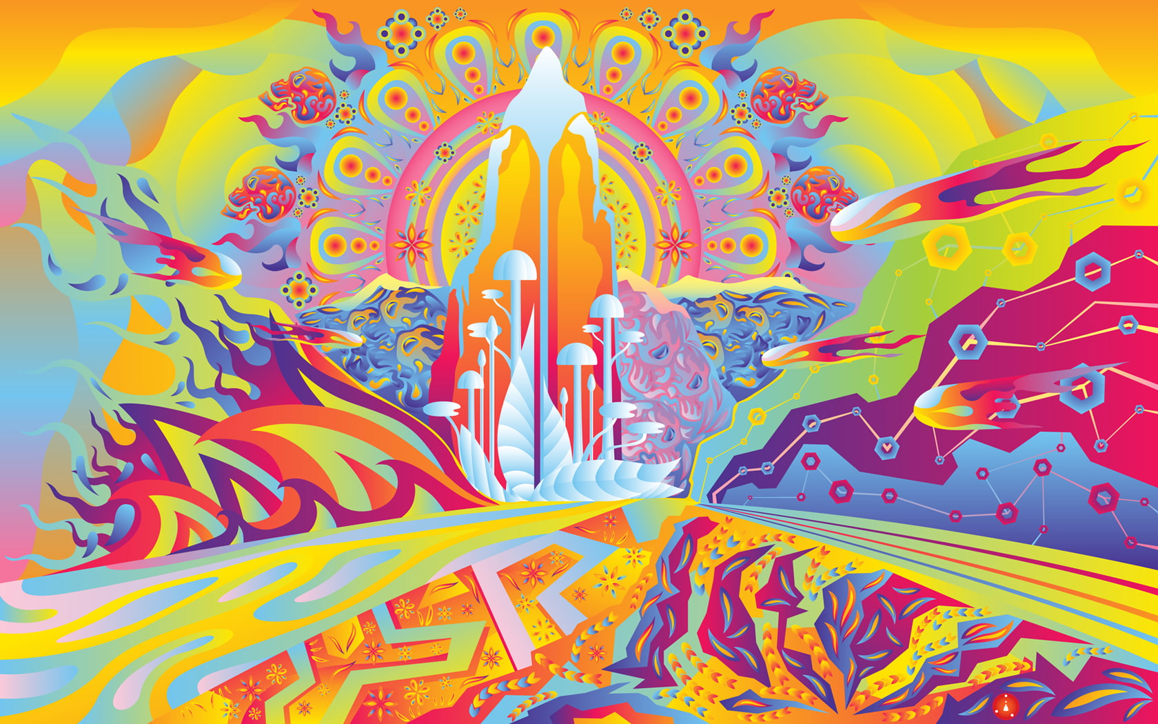 720P, fantasy, landscapes, sci fi, artistic, psychedelic, colors, HD Wallpaper