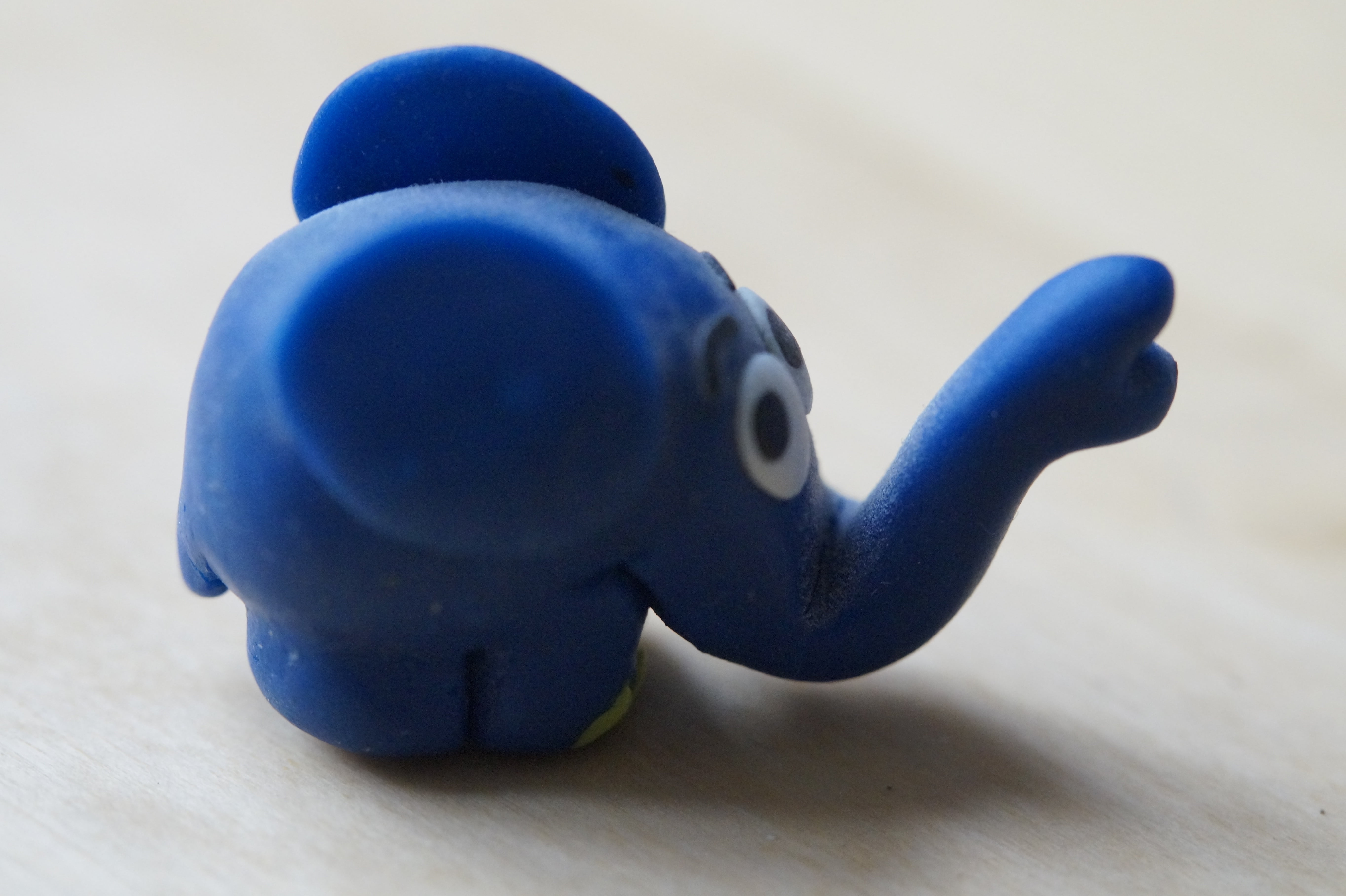 single object, simplicity, cartoon, child, figurine, cult, broadcast with the mouse, proboscis, homemade, representation, blue, table, watch tv, polymer clay, HD Wallpaper