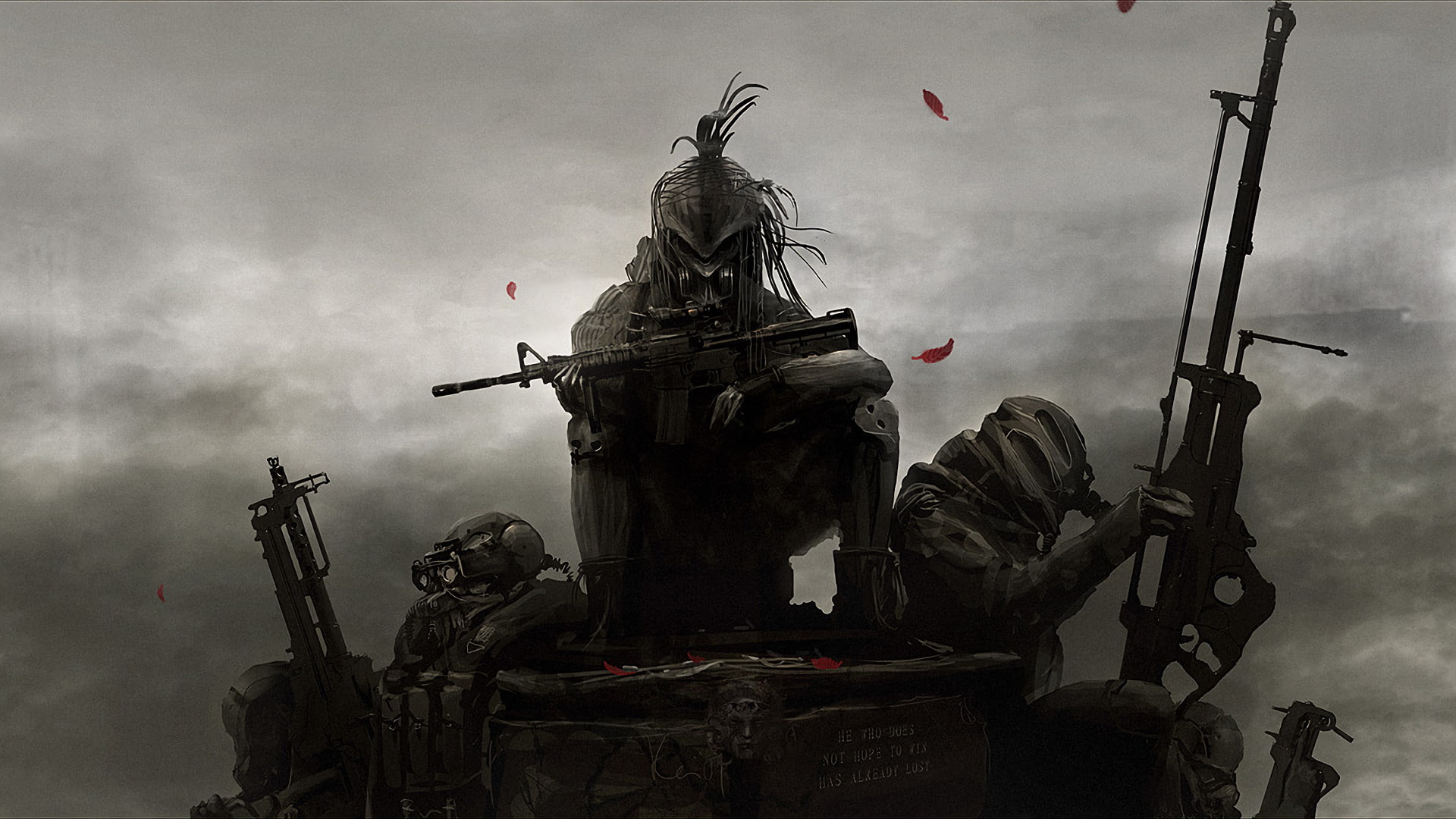 art, application, Warrior, Sci Fi, concept, game, 1080P, Weapon, HD Wallpaper
