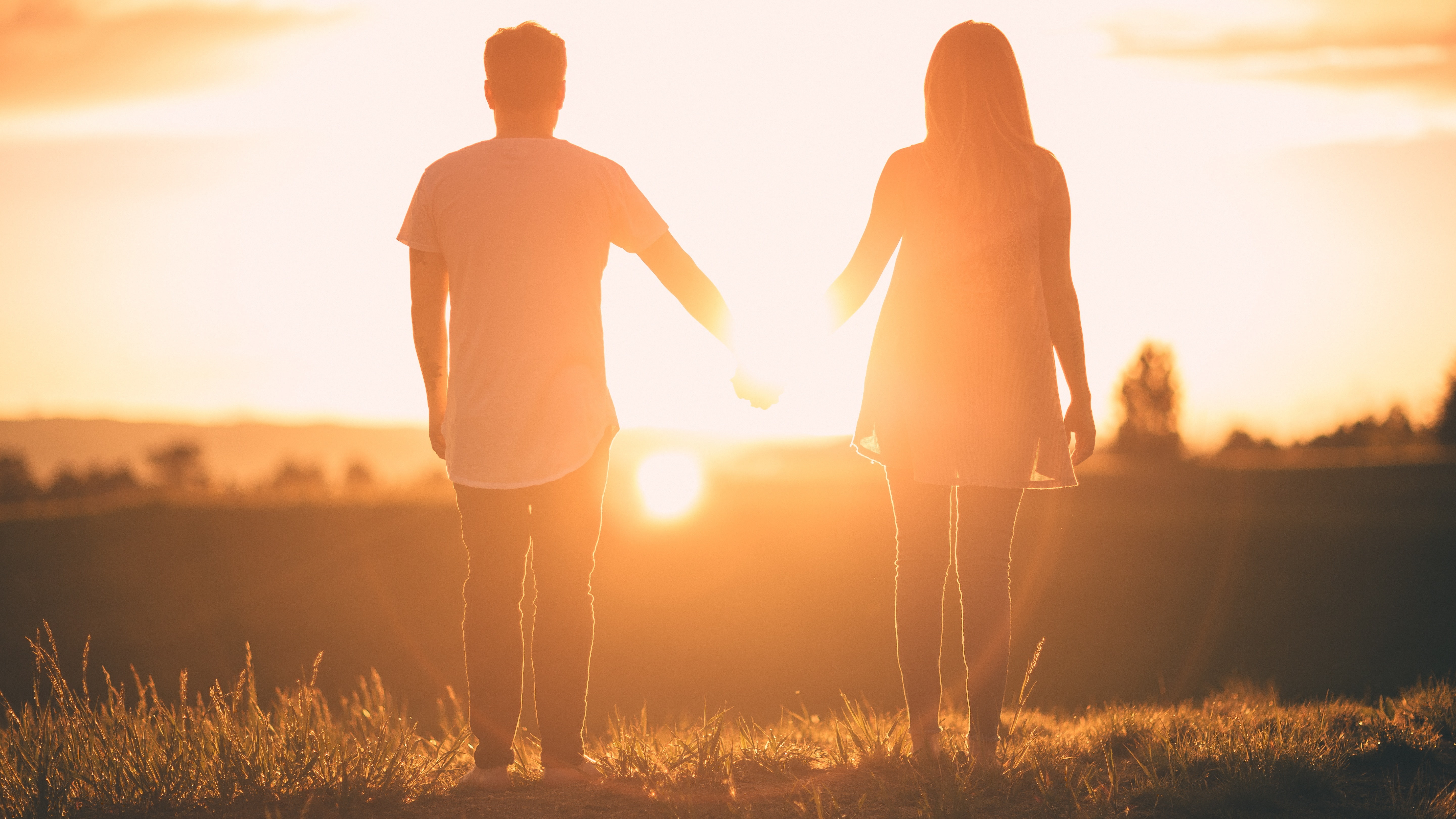 Lovers, Couple, 5K, 5K, Sunset, HD Wallpaper