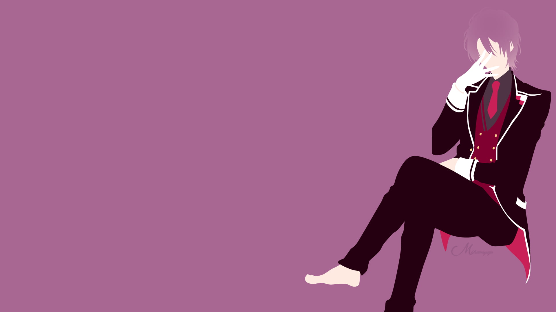 Anime, 1080P, Vector, Reiji Sakamaki, Minimalist, Diabolik Lovers, HD Wallpaper