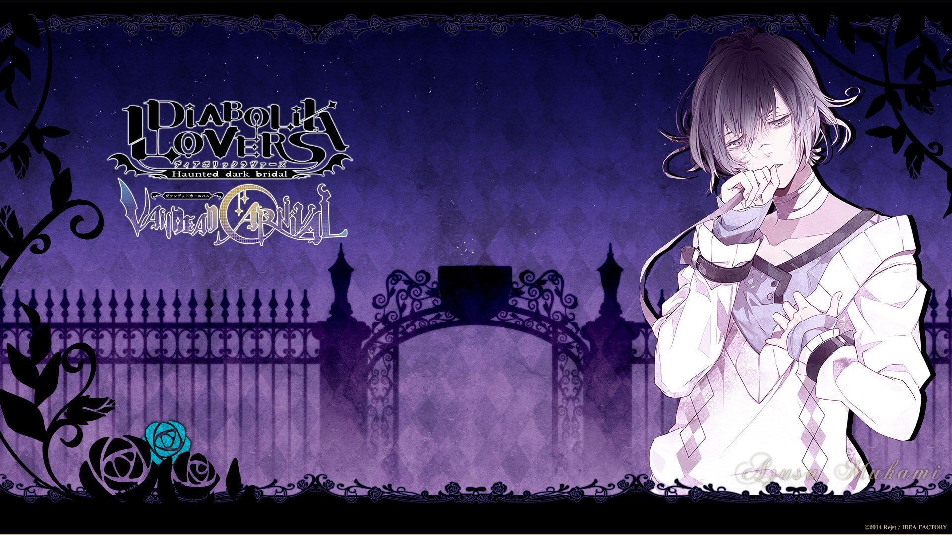 diabolik lovers, arts culture and entertainment, night, female likeness, auto post production filter, women, pattern, architecture, ornate, art and craft, HD Wallpaper