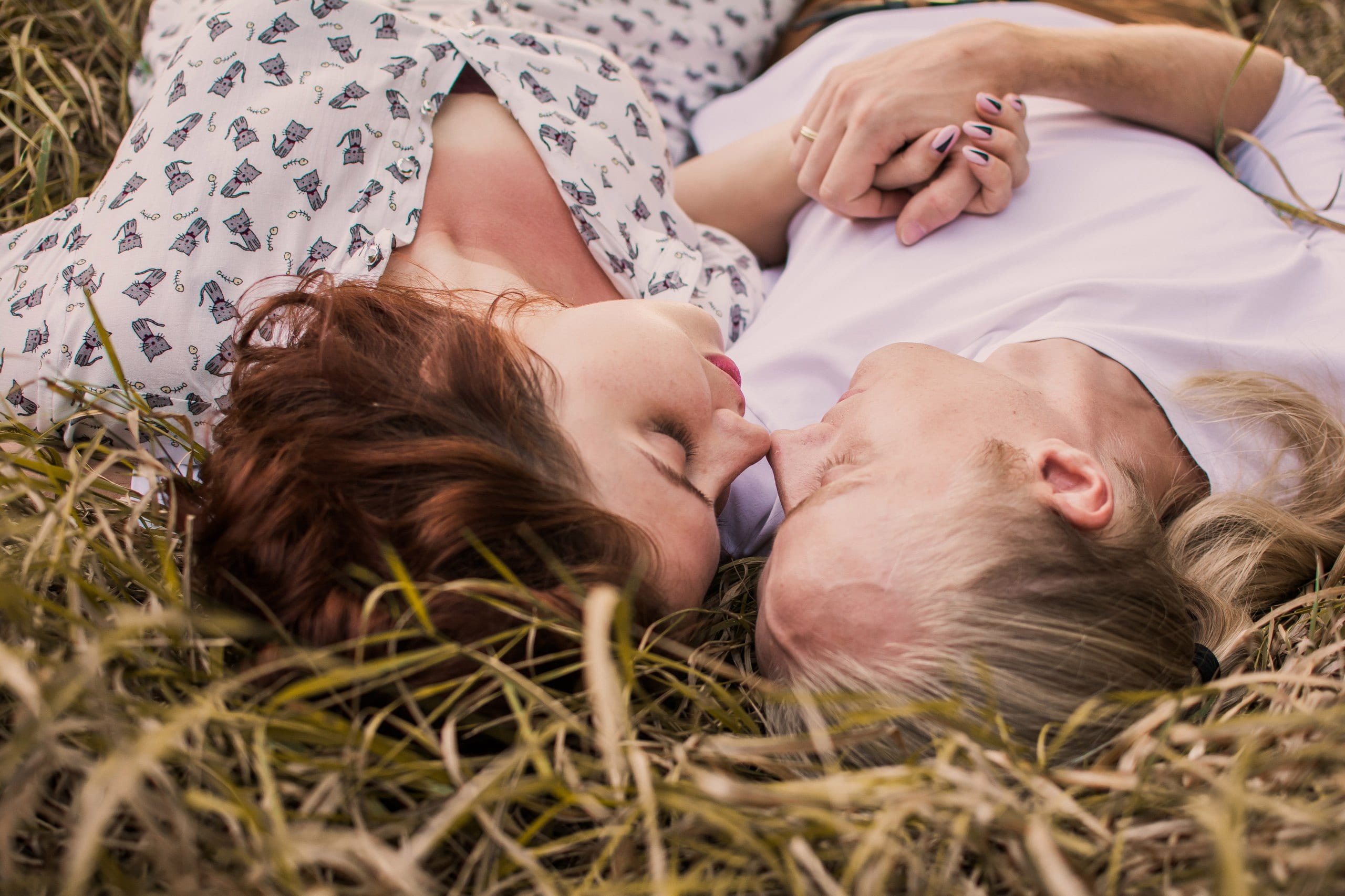 young women, two people, relaxation, grasses, contemplation, hair, comfortable, lying, couple, 2K, two, love, happiness, furniture, couple - relationship, HD Wallpaper