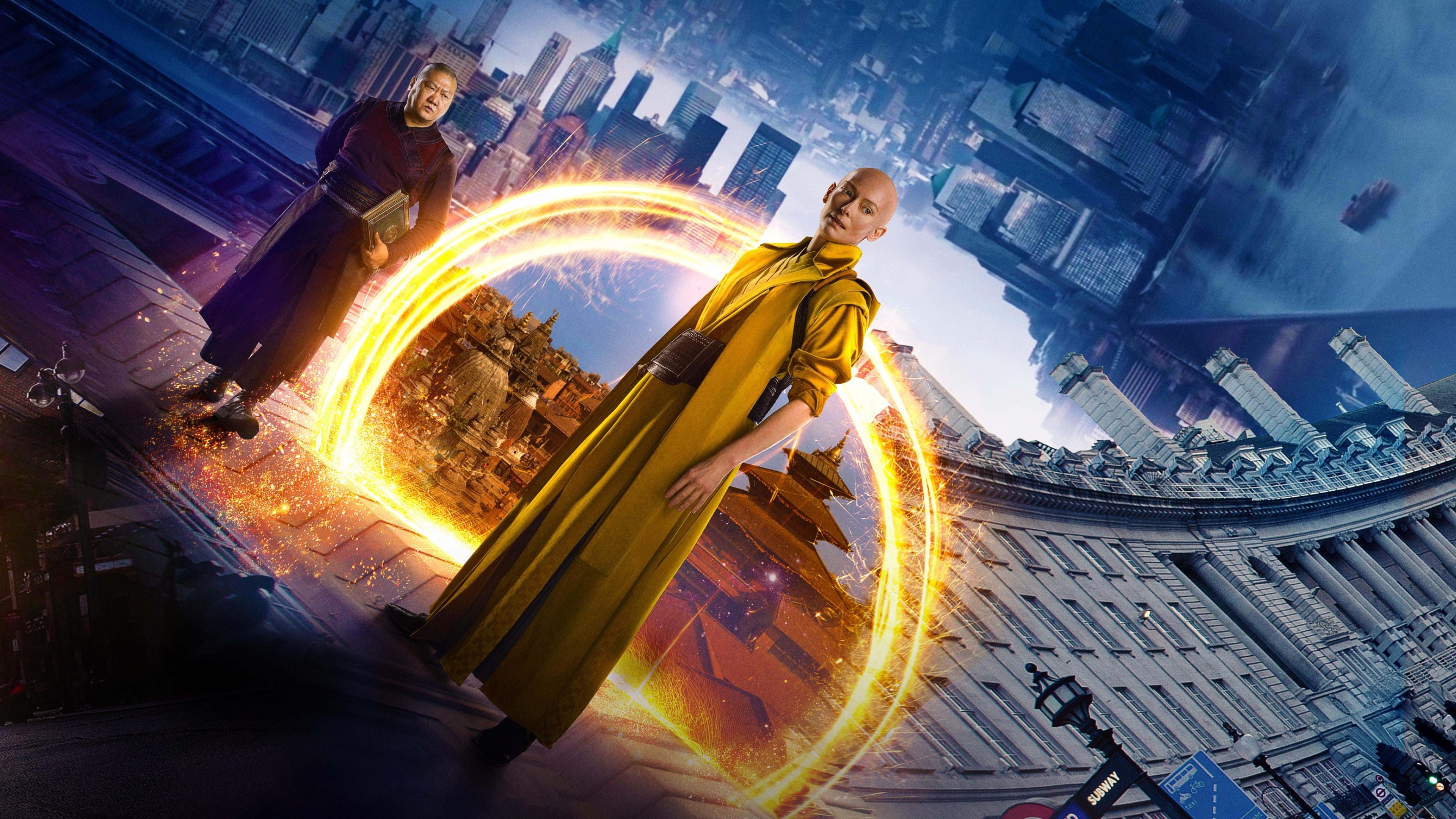 yellow, 4K, dress, Tilda Swinton, photo, man, Doctor Strange, Best Movies, HD Wallpaper